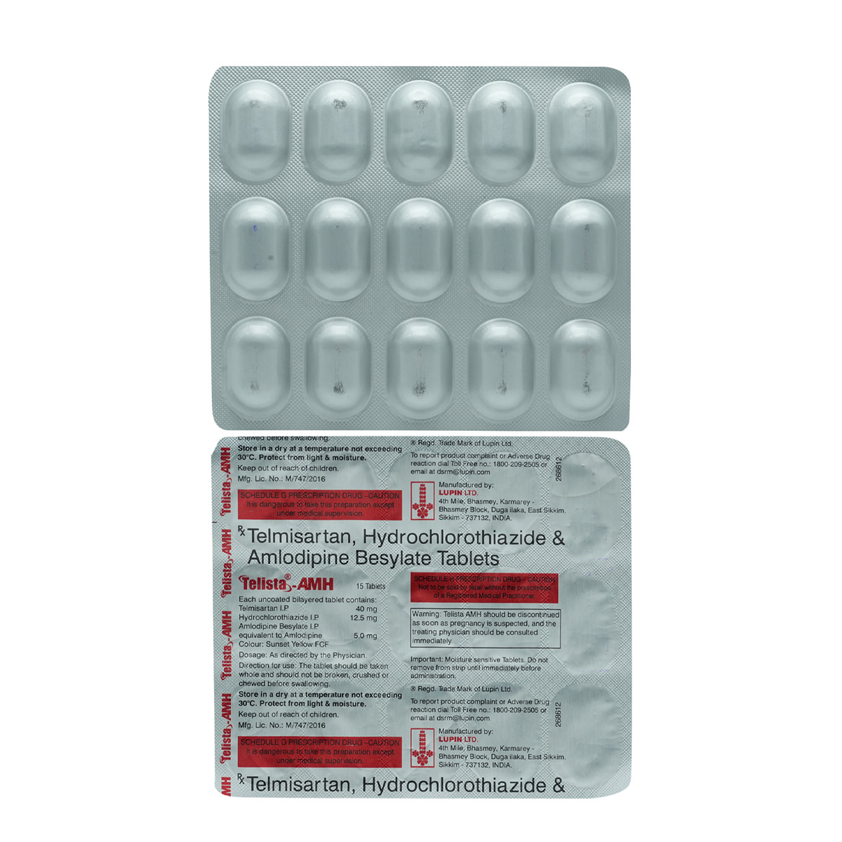 Telista AMH Tablet 15's, Pack of 15 TABLETS Telista AMH Tablet 15's, Pack of 15 TABLETS