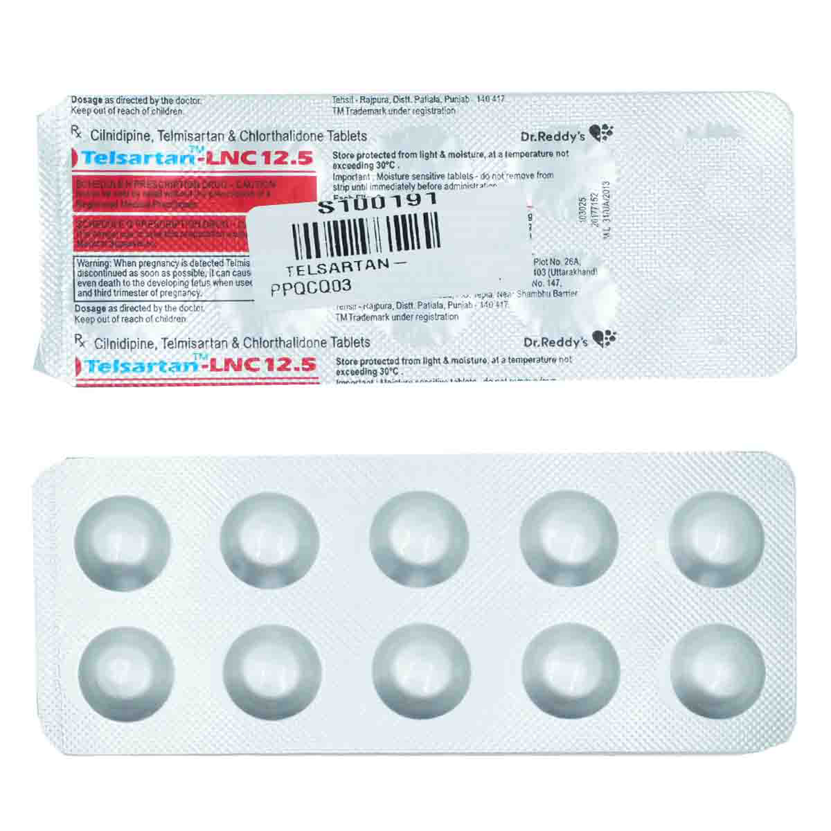 Telsartan-LNC 12.5 Tablet 10's, Pack of 10 TABLETS Telsartan-LNC 12.5 Tablet 10's, Pack of 10 TABLETS