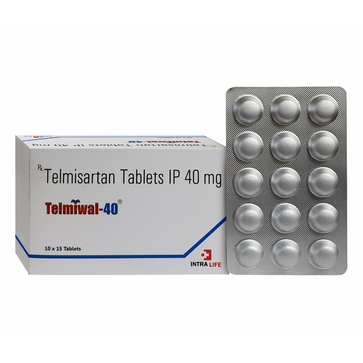 Telmiwal-40 Tablet 15's, Pack of 15 TabletS Telmiwal-40 Tablet 15's, Pack of 15 TabletS