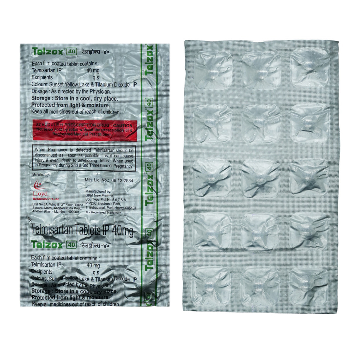 Telzox 40 Tablet 15's, Pack of 15 TabletS Telzox 40 Tablet 15's, Pack of 15 TabletS