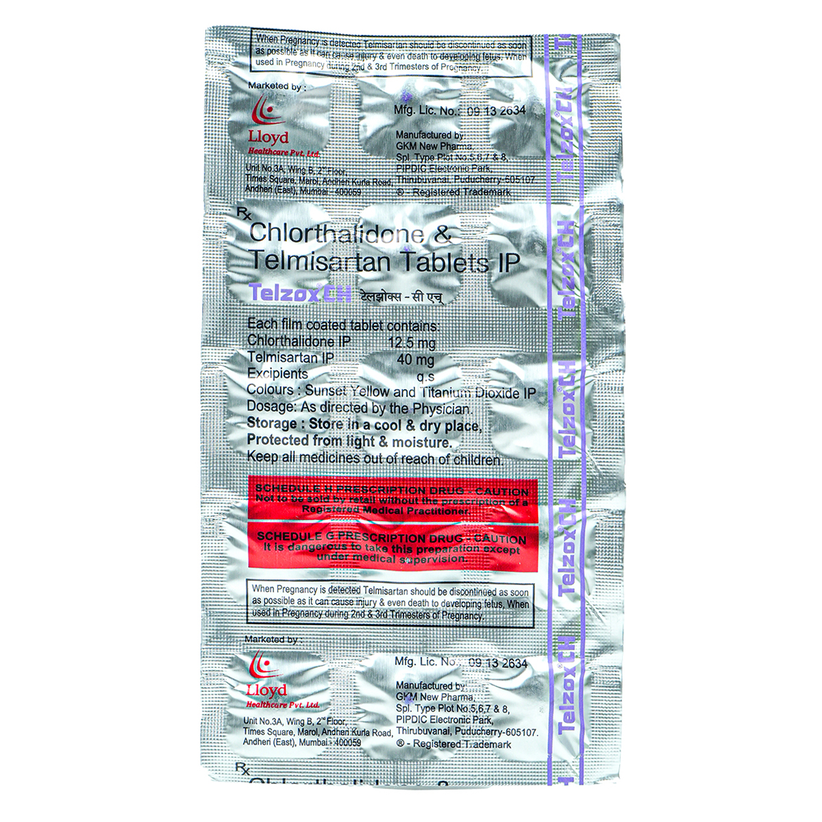 Telzox CH Tablet 15's, Pack of 15 TABLETS Telzox CH Tablet 15's, Pack of 15 TABLETS