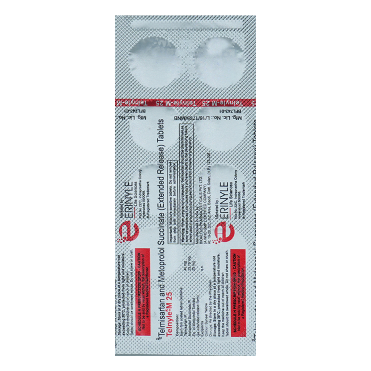 Telnyle-M 25 Tablet 10's, Pack of 10 TabletS Telnyle-M 25 Tablet 10's, Pack of 10 TabletS