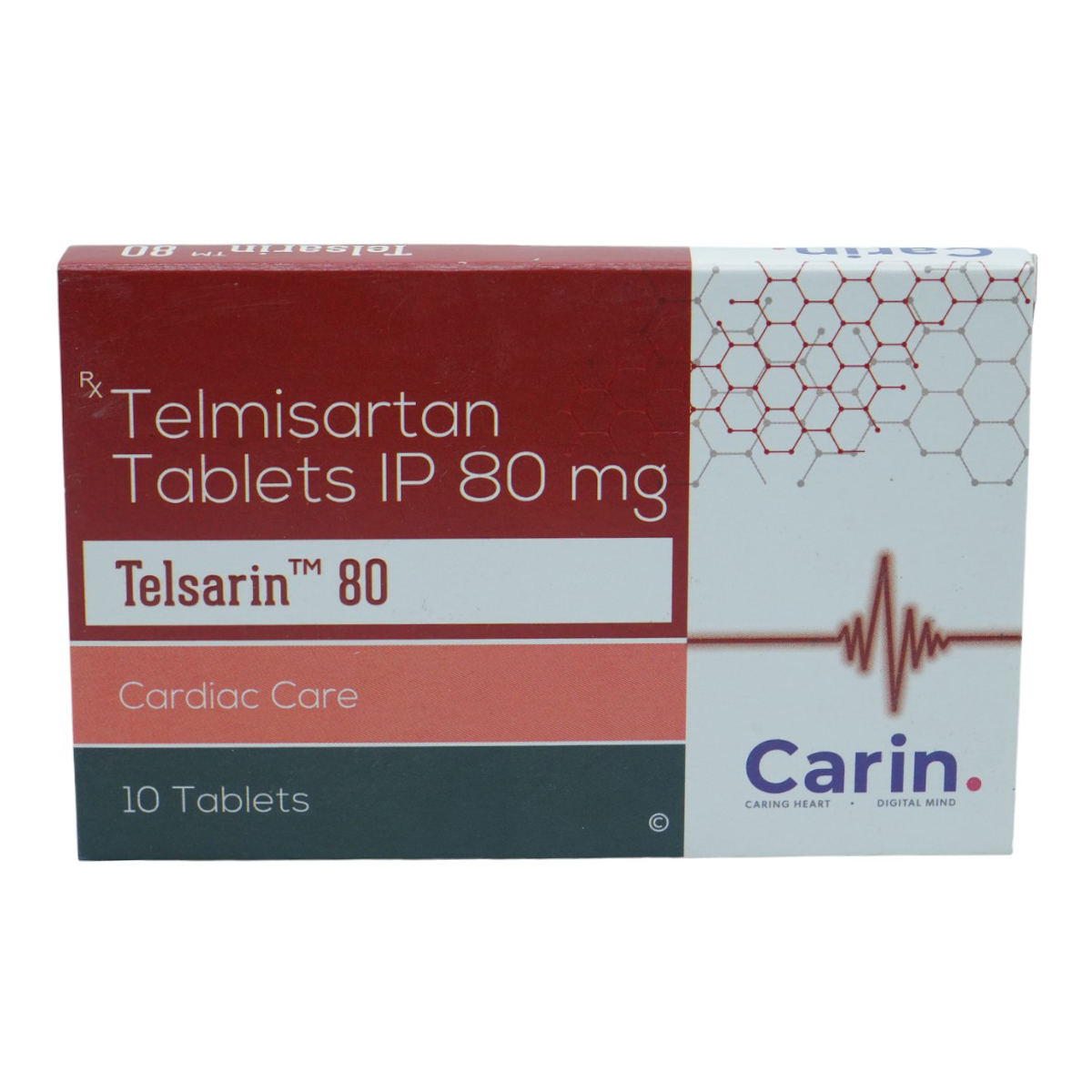 Telsarin 80 Tablet 10's, Pack of 10 TabletS Telsarin 80 Tablet 10's, Pack of 10 TabletS