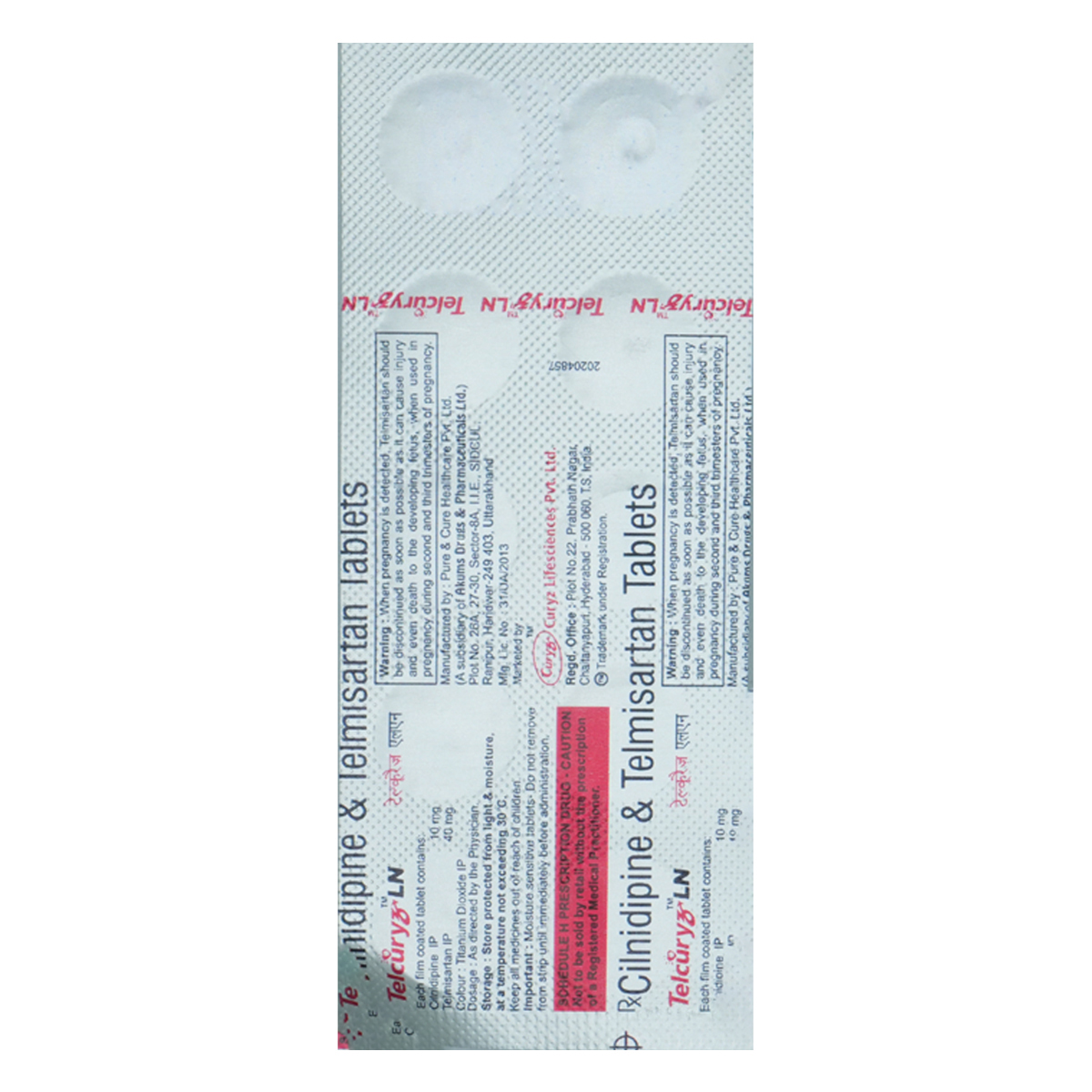 Telcuryz-LN Tablet 10's, Pack of 10 TabletS Telcuryz-LN Tablet 10's, Pack of 10 TabletS