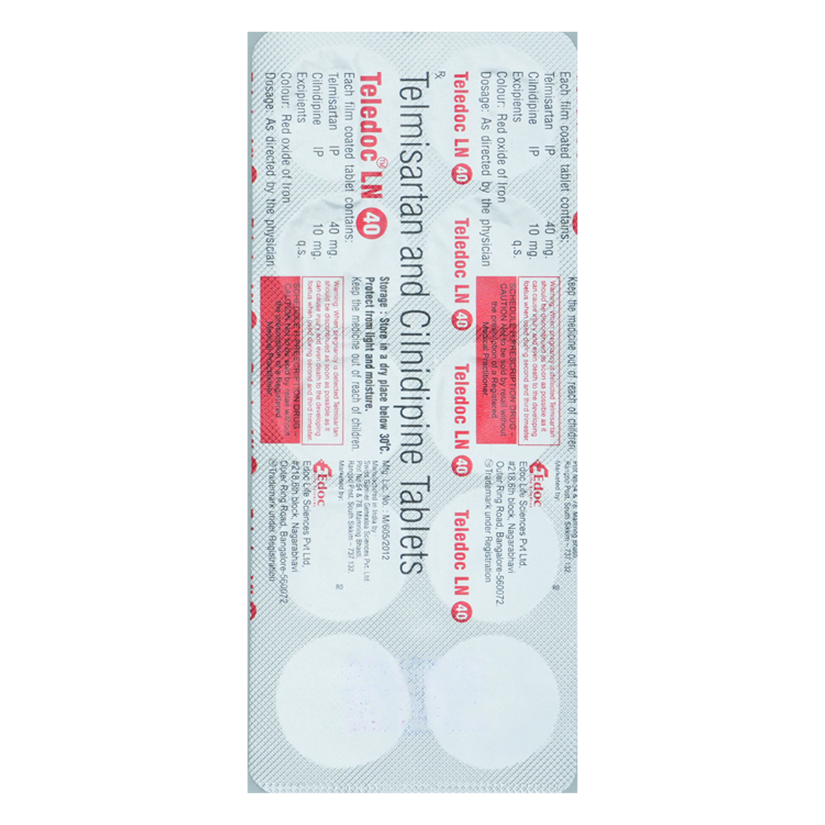 Teledoc LN 40 Tablet 10's, Pack of 10 Teledoc LN 40 Tablet 10's, Pack of 10