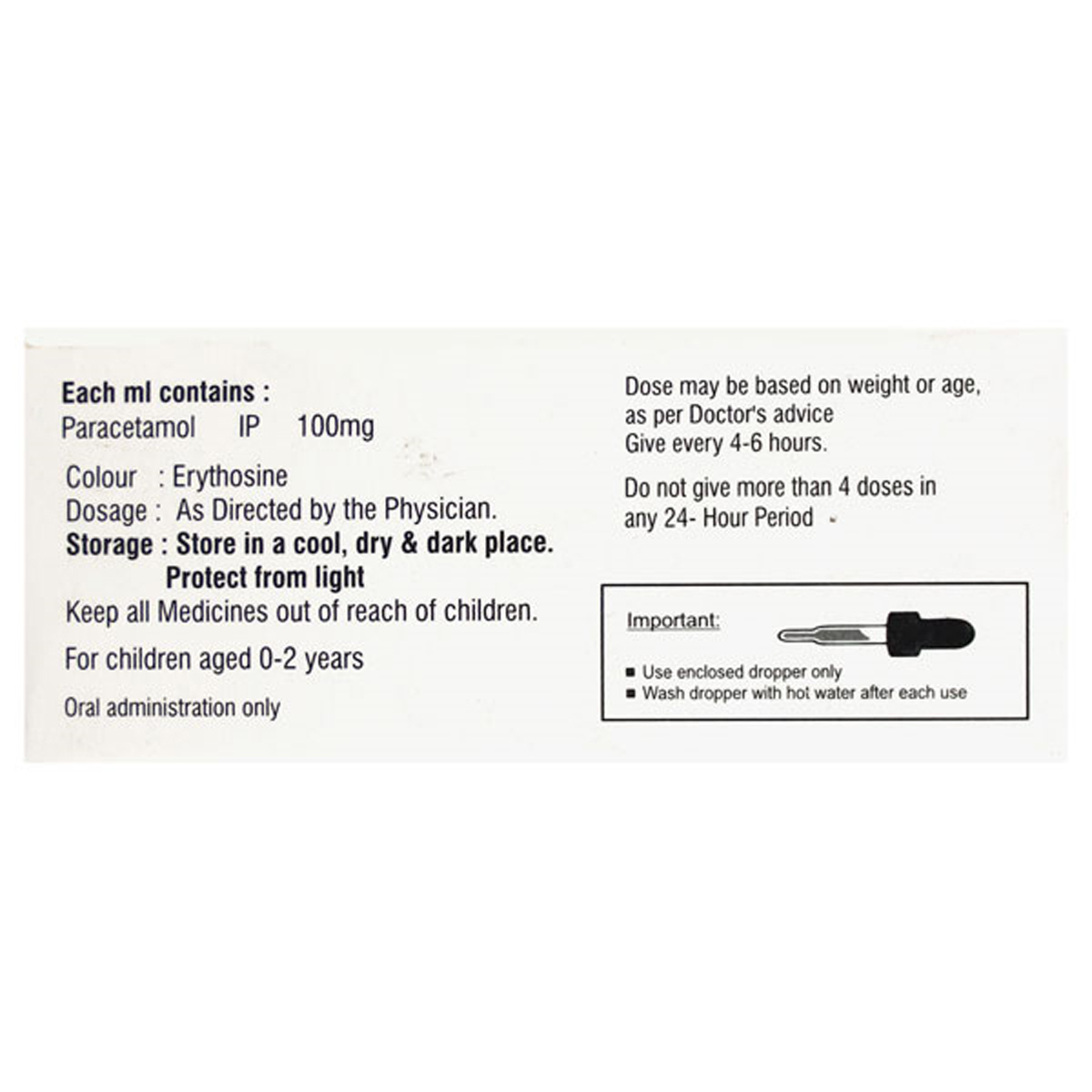 Temp 100 Paediatric Drops 15 ml, Pack of 1 DROPS Temp 100 Paediatric Drops 15 ml, Pack of 1 DROPS