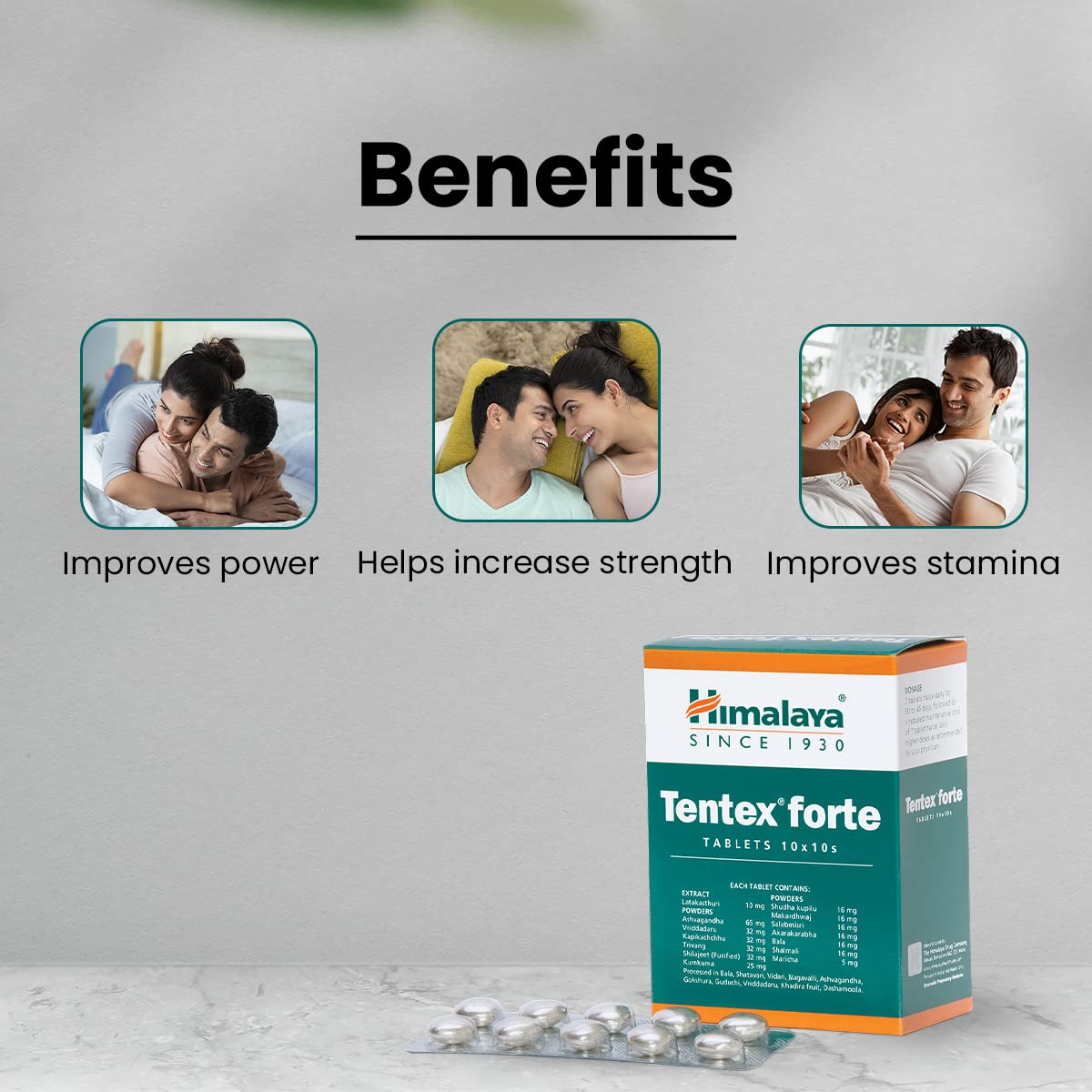 Himalaya Tentex Forte, 10 Tablets, Pack of 10 Himalaya Tentex Forte, 10 Tablets, Pack of 10