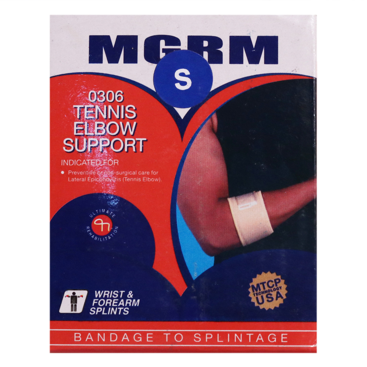 MGRM Tennis Elbow Support Small 0306, 1 Count, Pack of 1 MGRM Tennis Elbow Support Small 0306, 1 Count, Pack of 1