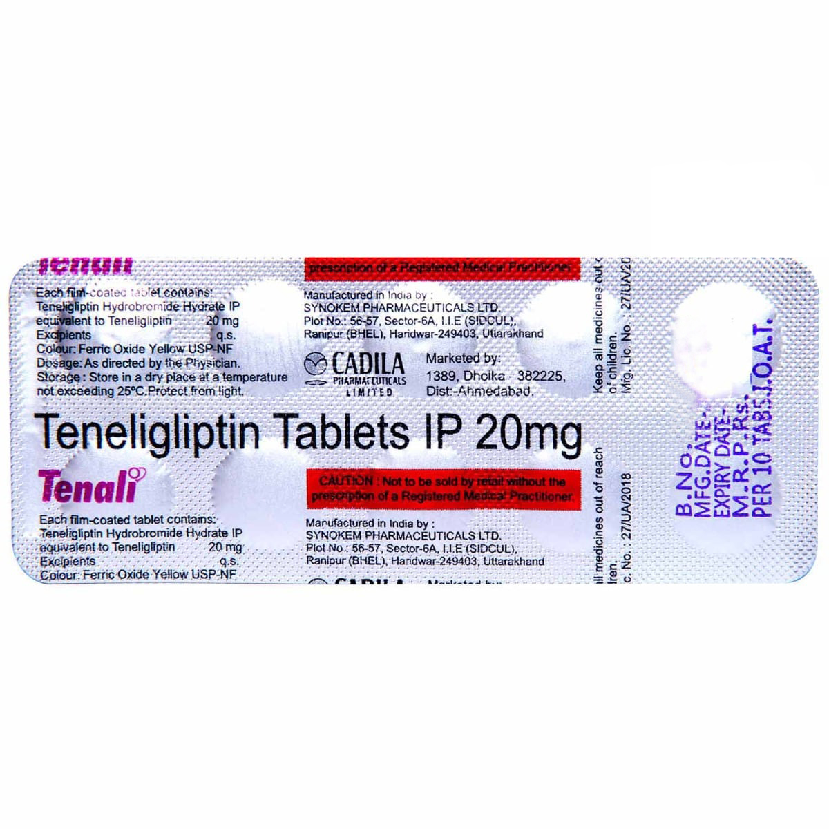 Tenali Tablet 10's, Pack of 10 TABLETS Tenali Tablet 10's, Pack of 10 TABLETS