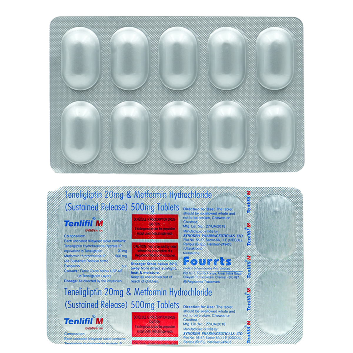 Tenlifil M Tablet 10's, Pack of 10 TABLETS Tenlifil M Tablet 10's, Pack of 10 TABLETS