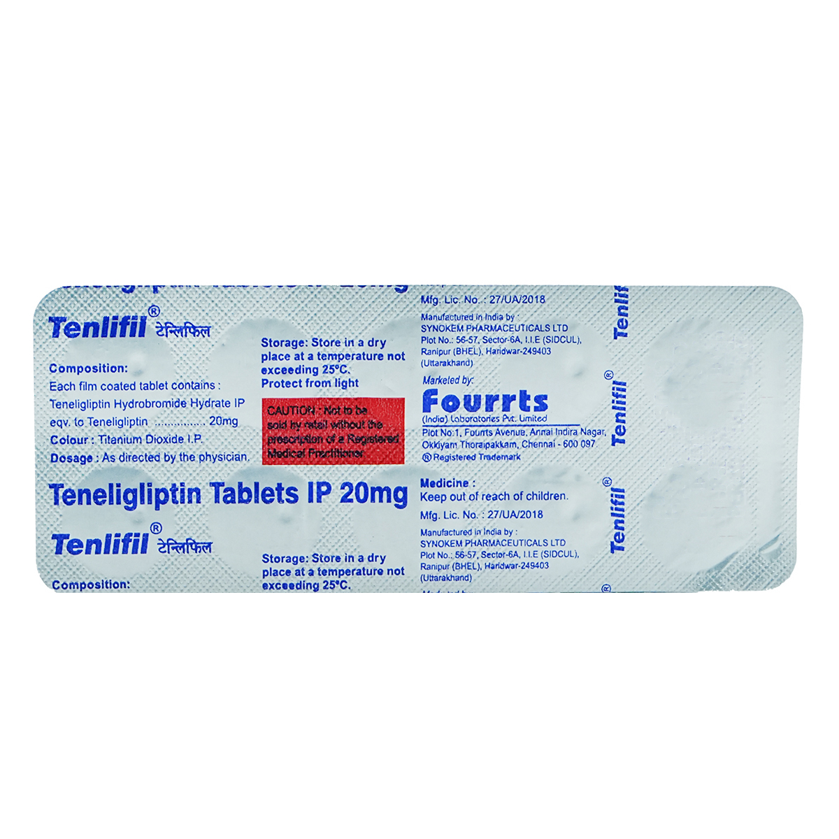 TENLIFIL 20MG TABLET 10'S, Pack of 10 TABLETS TENLIFIL 20MG TABLET 10'S, Pack of 10 TABLETS