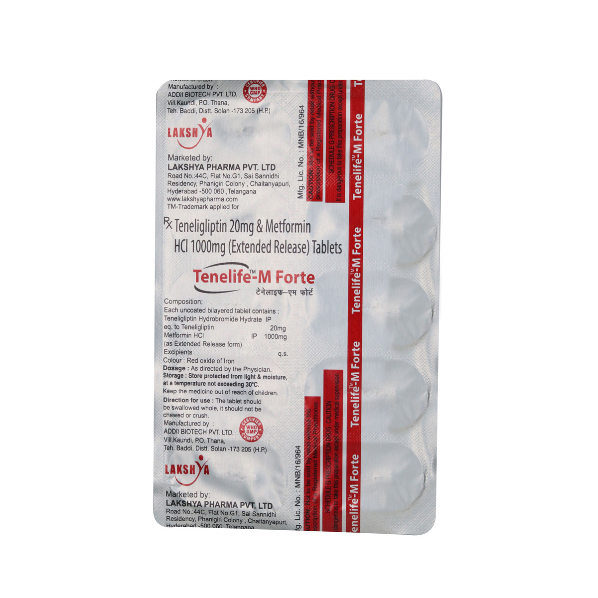 Tenelife-M Forte Tablet 10's, Pack of 10 TABLETS Tenelife-M Forte Tablet 10's, Pack of 10 TABLETS