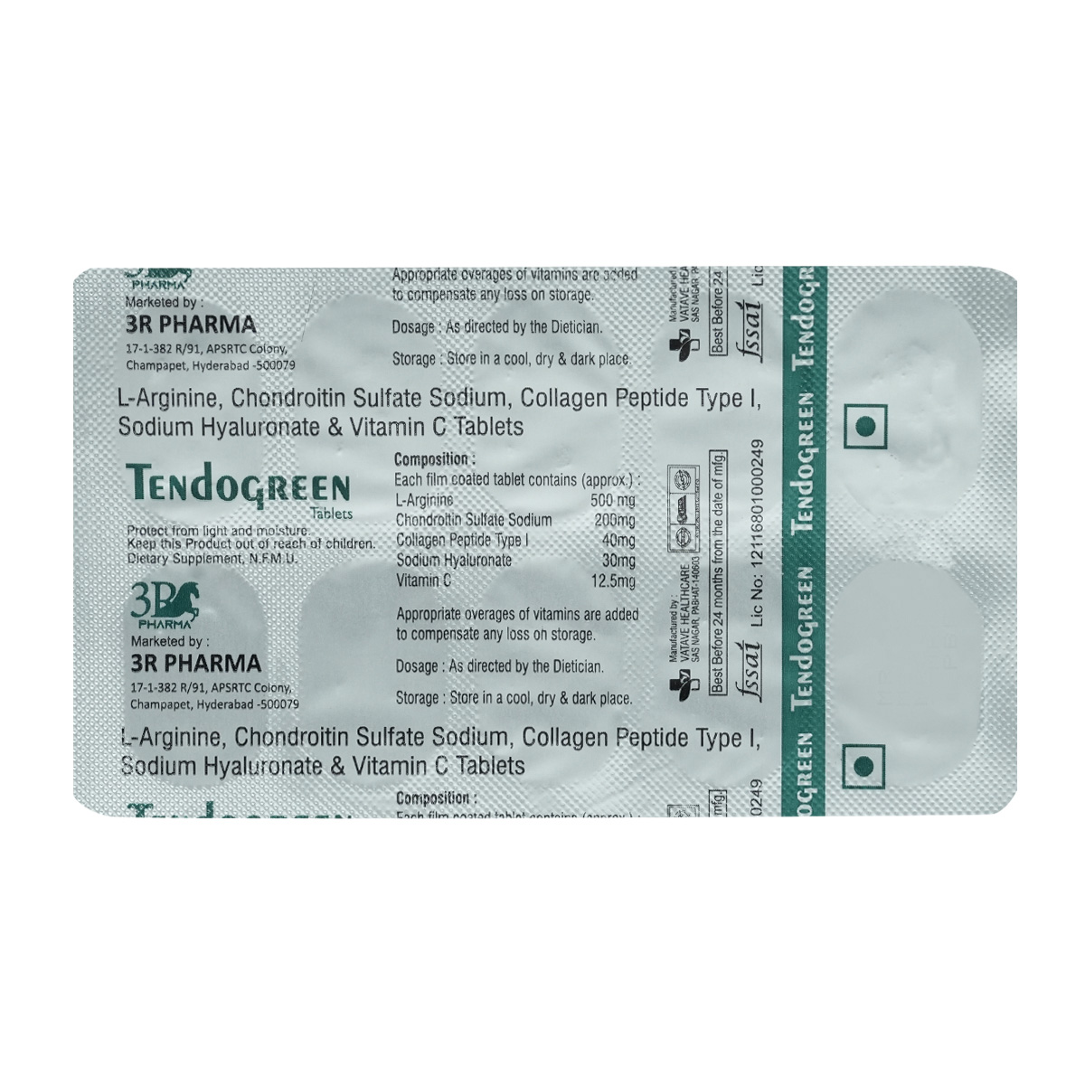 Tendogreen Tablet 10's, Pack of 10 Tendogreen Tablet 10's, Pack of 10