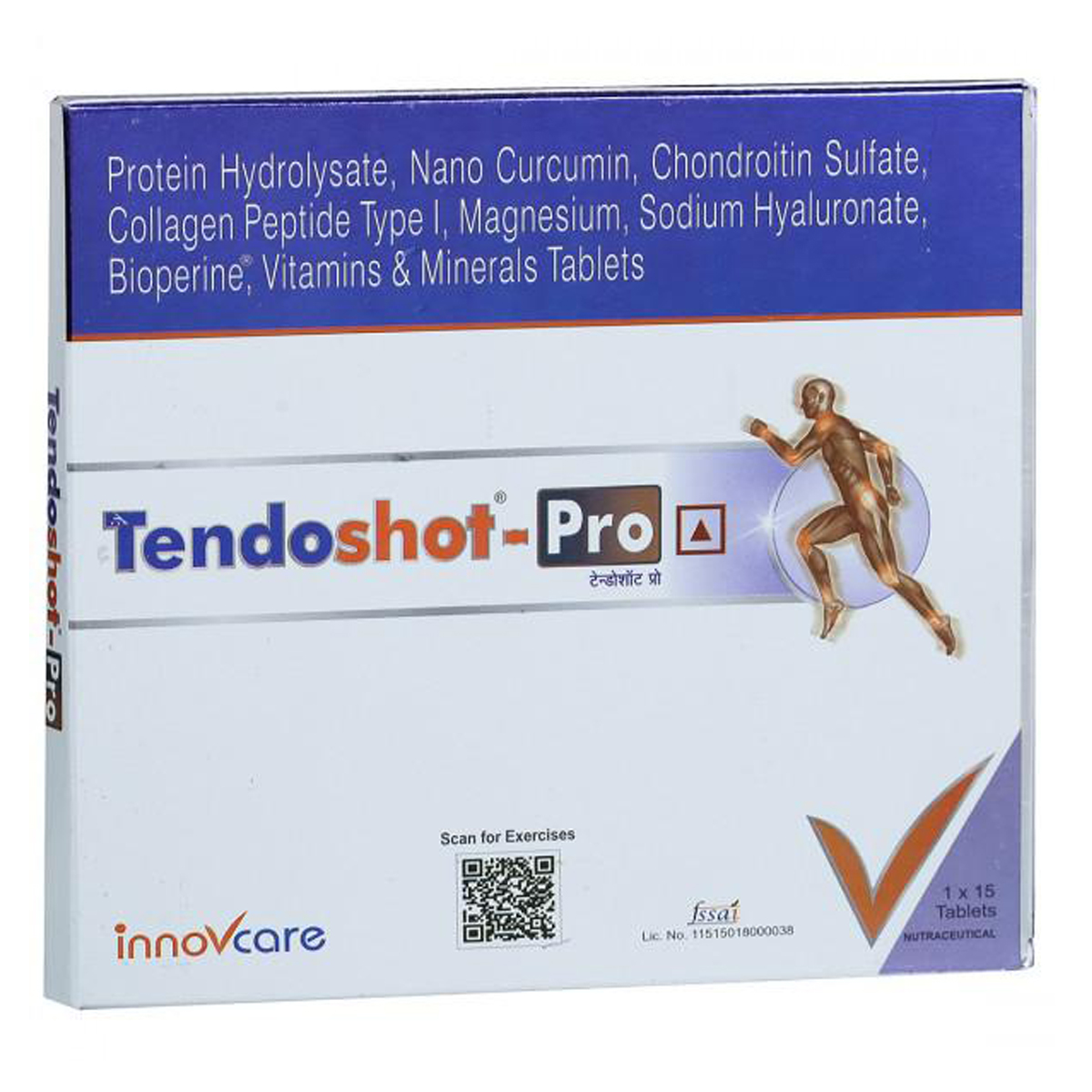 Tendoshot-Pro Tablet 15's, Pack of 15 Tendoshot-Pro Tablet 15's, Pack of 15
