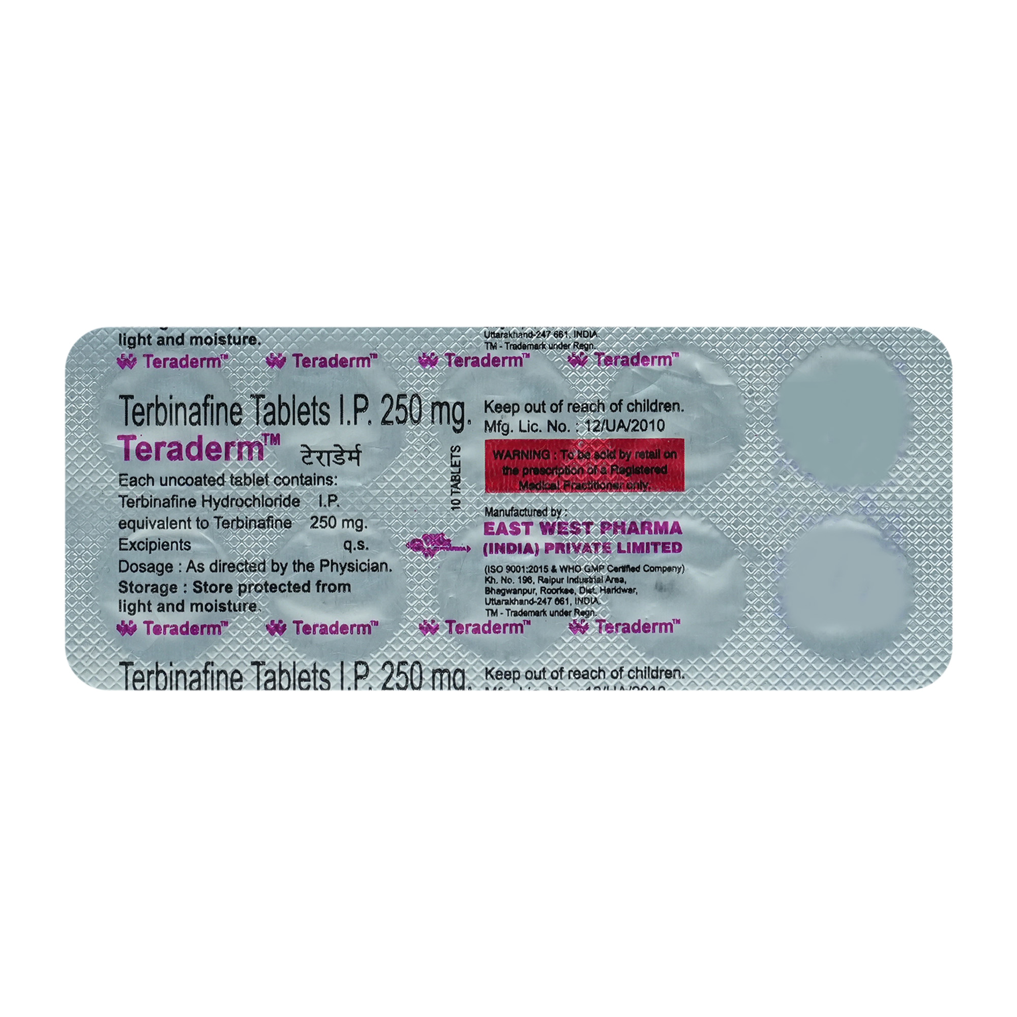 TERADERM TABLET, Pack of 10 TABLETS TERADERM TABLET, Pack of 10 TABLETS