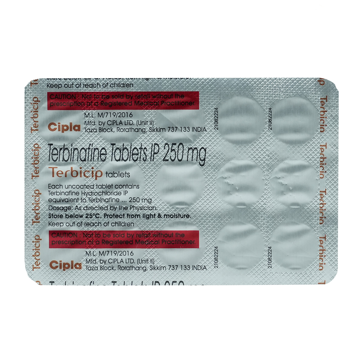 Terbicip 250 Tablet 15's, Pack of 15 TabletS Terbicip 250 Tablet 15's, Pack of 15 TabletS