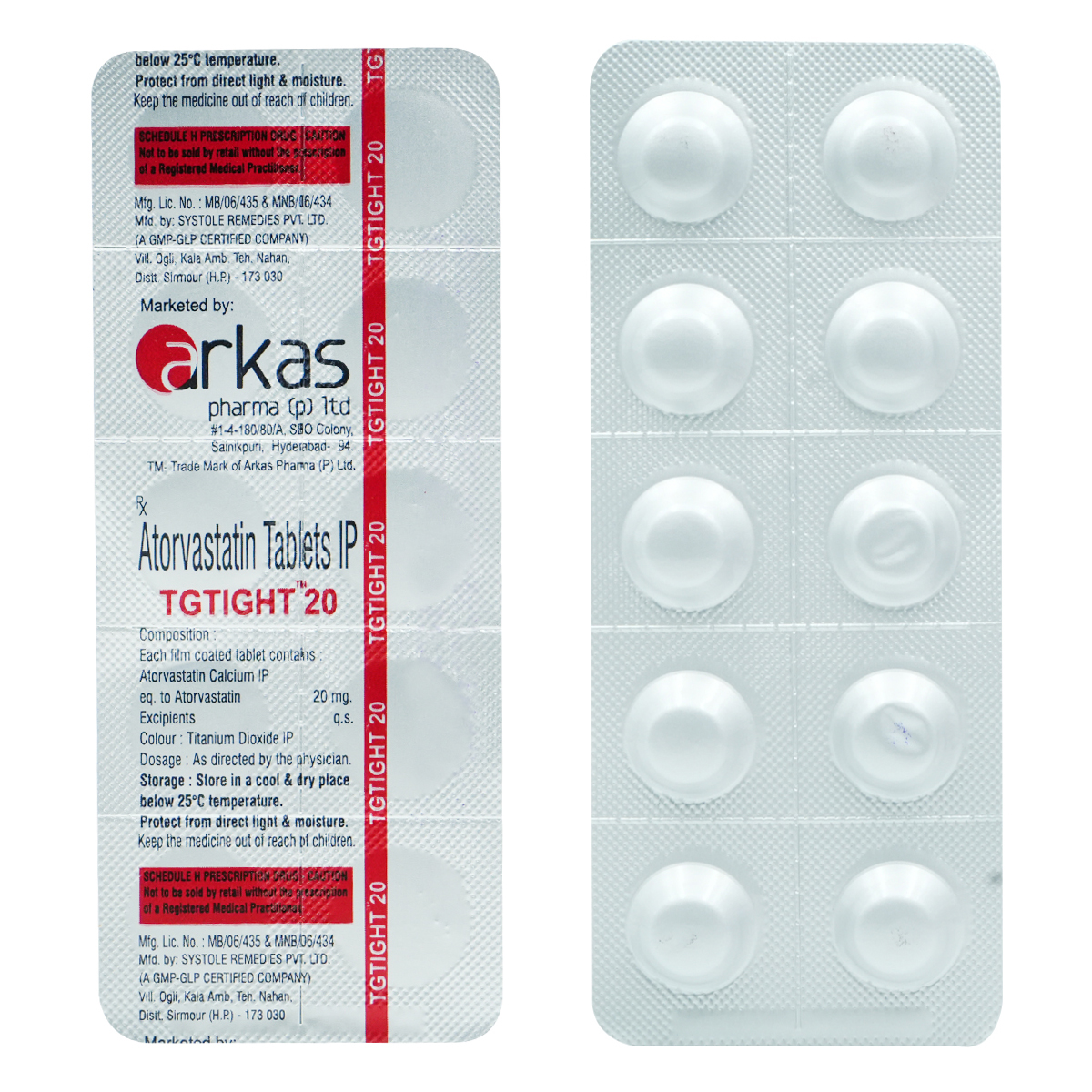 TG Tight 20 mg Tablet 10's, Pack of 10 TabletS TG Tight 20 mg Tablet 10's, Pack of 10 TabletS