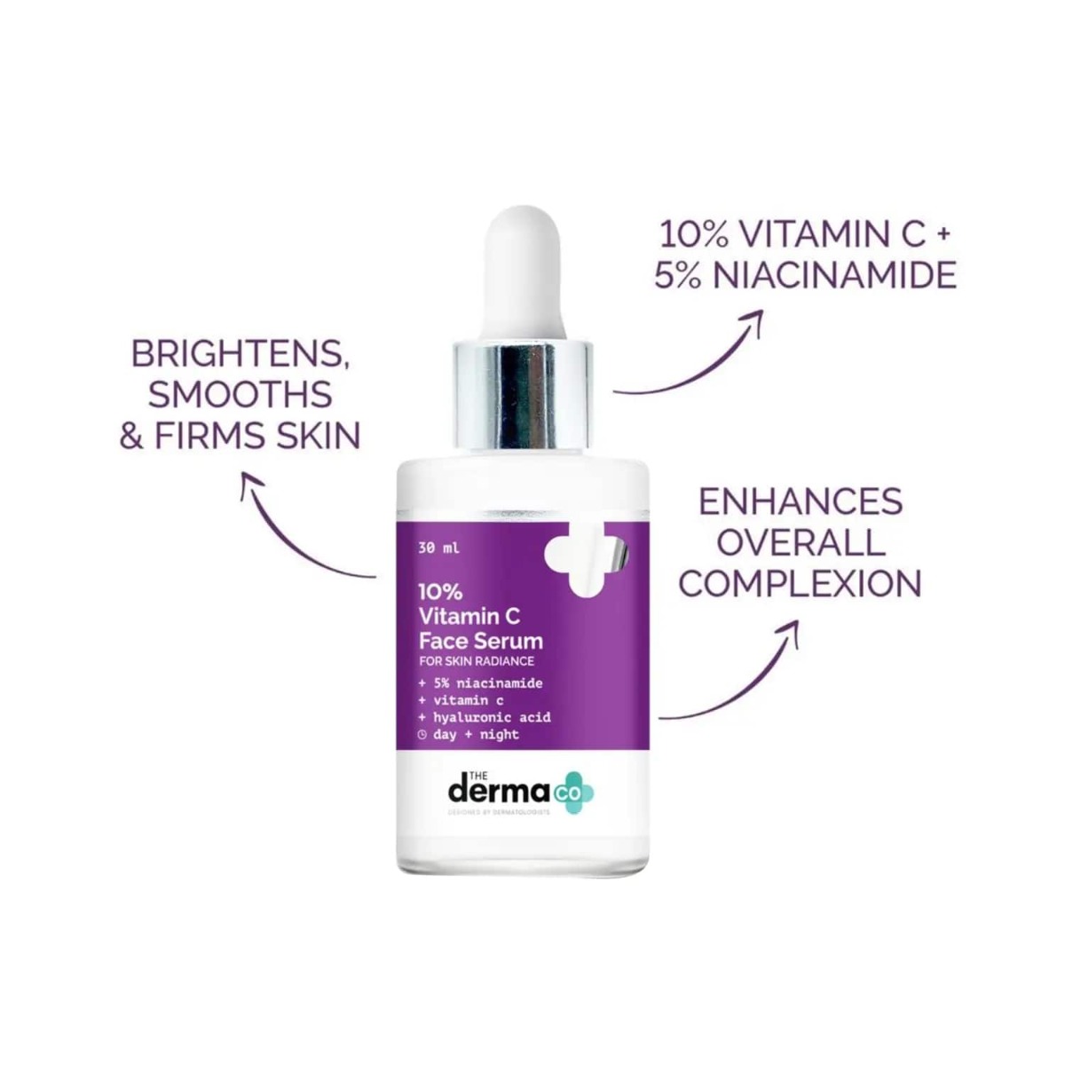 The Derma Co 10% Vitamin C Face Serum, 30 ml, Pack of 1 The Derma Co 10% Vitamin C Face Serum, 30 ml, Pack of 1