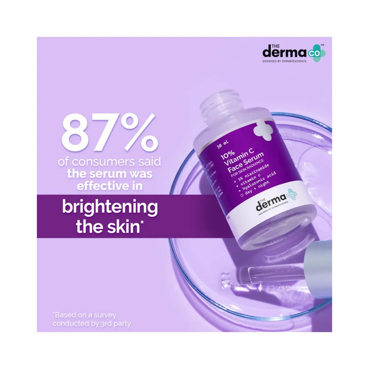 The Derma Co 10% Vitamin C Face Serum, 30 ml, Pack of 1 The Derma Co 10% Vitamin C Face Serum, 30 ml, Pack of 1