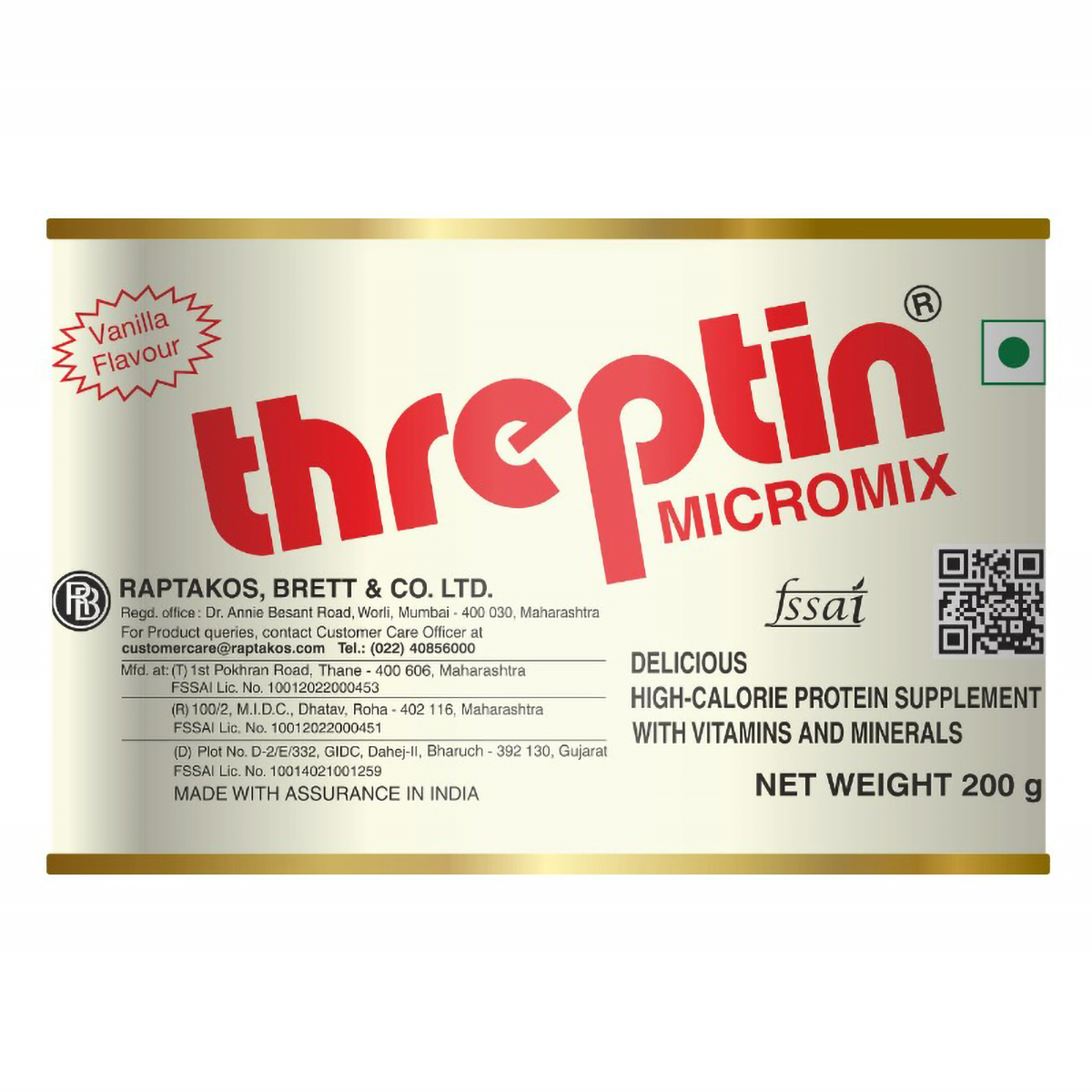 Threptin Micromix Vanilla Flavour Powder, 200 gm, Pack of 1 Threptin Micromix Vanilla Flavour Powder, 200 gm, Pack of 1