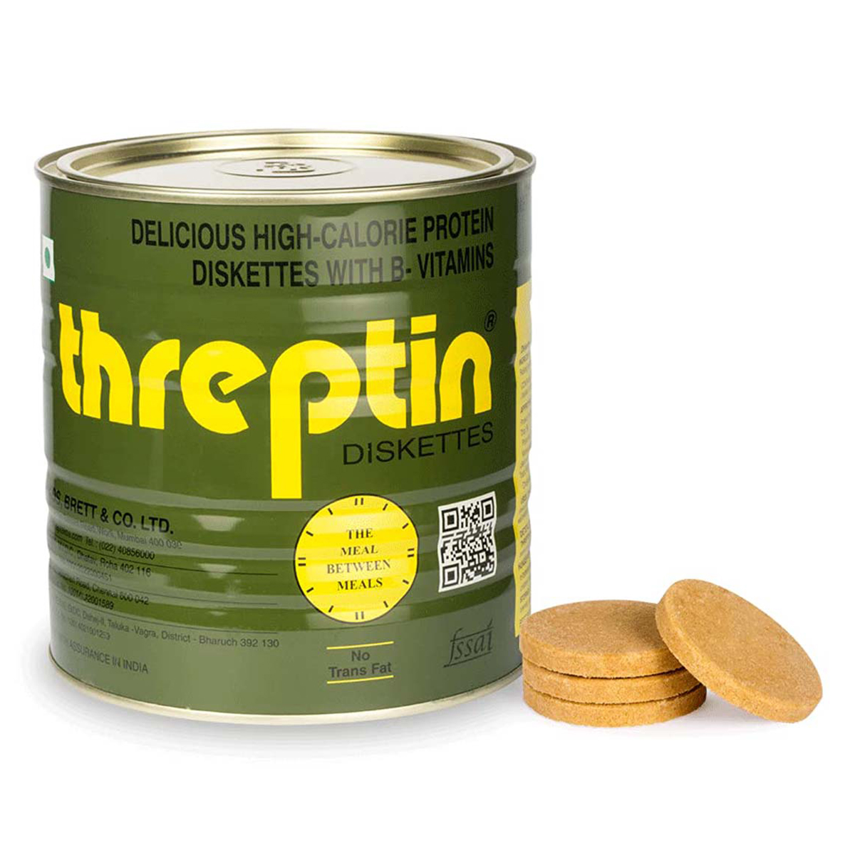 Threptin HighCalorie Protein Vanilla Flavour Diskettes, 1 kg Uses