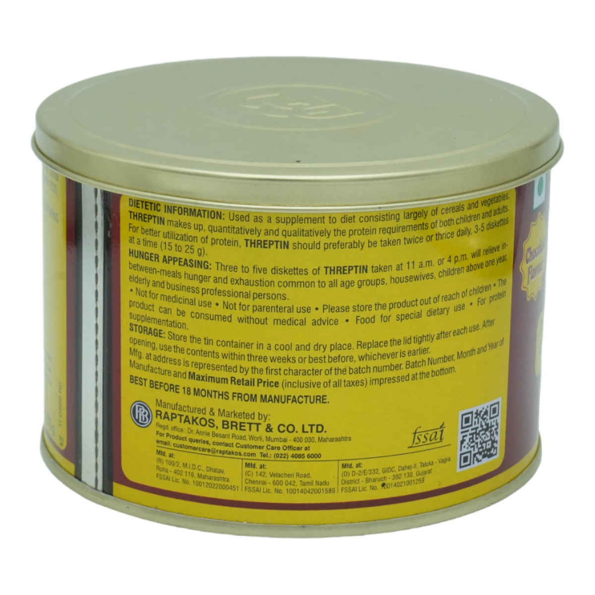 Threptin Chocolate Flavour Diskettes 275 gm, Pack of 1 Threptin Chocolate Flavour Diskettes 275 gm, Pack of 1