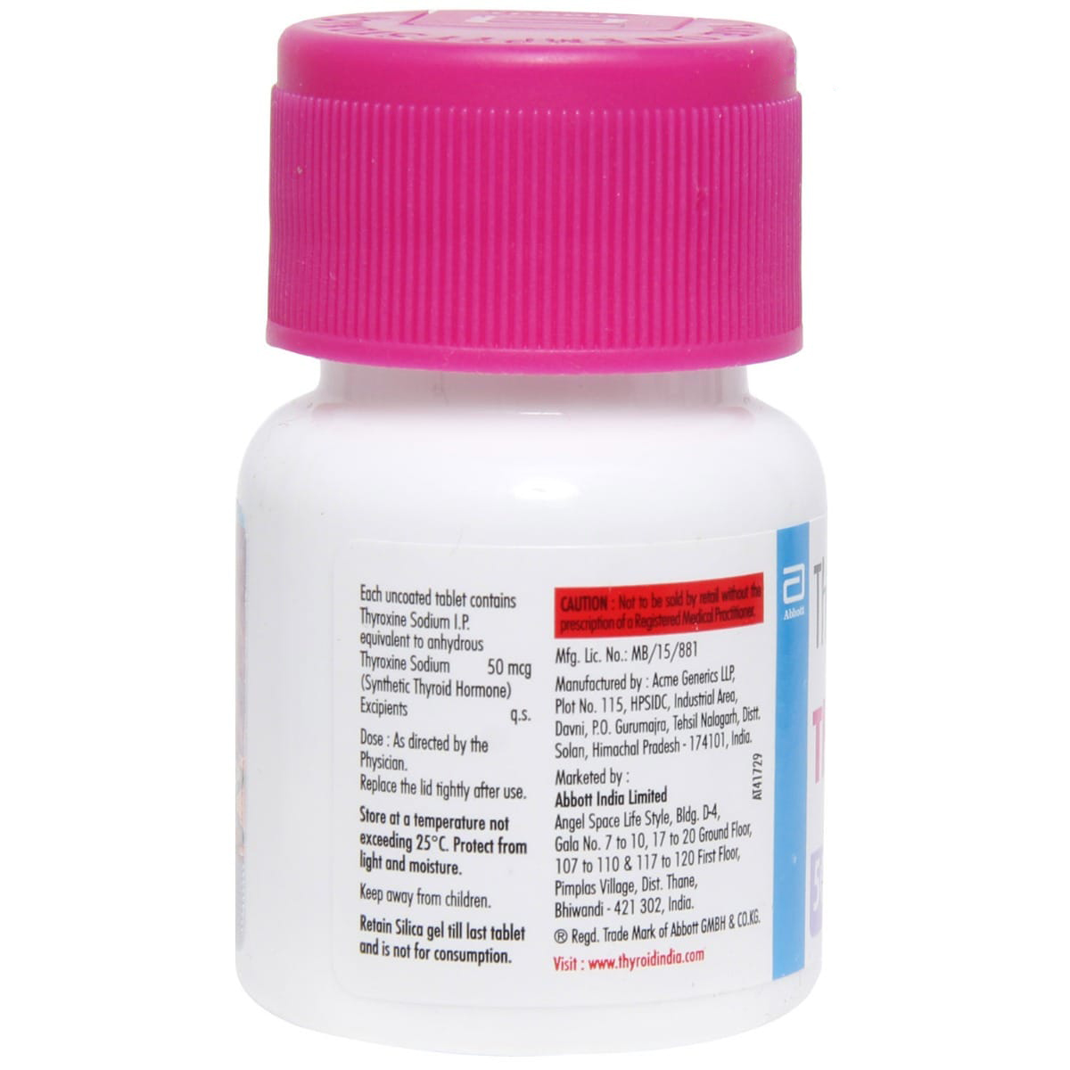 Thyronorm 50 mcg Tablet 120's, Pack of 1 TABLET Thyronorm 50 mcg Tablet 120's, Pack of 1 TABLET