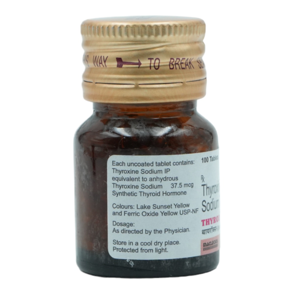 Thyrox 37.5mcg Tablet 100's, Pack of 1 TABLET Thyrox 37.5mcg Tablet 100's, Pack of 1 TABLET