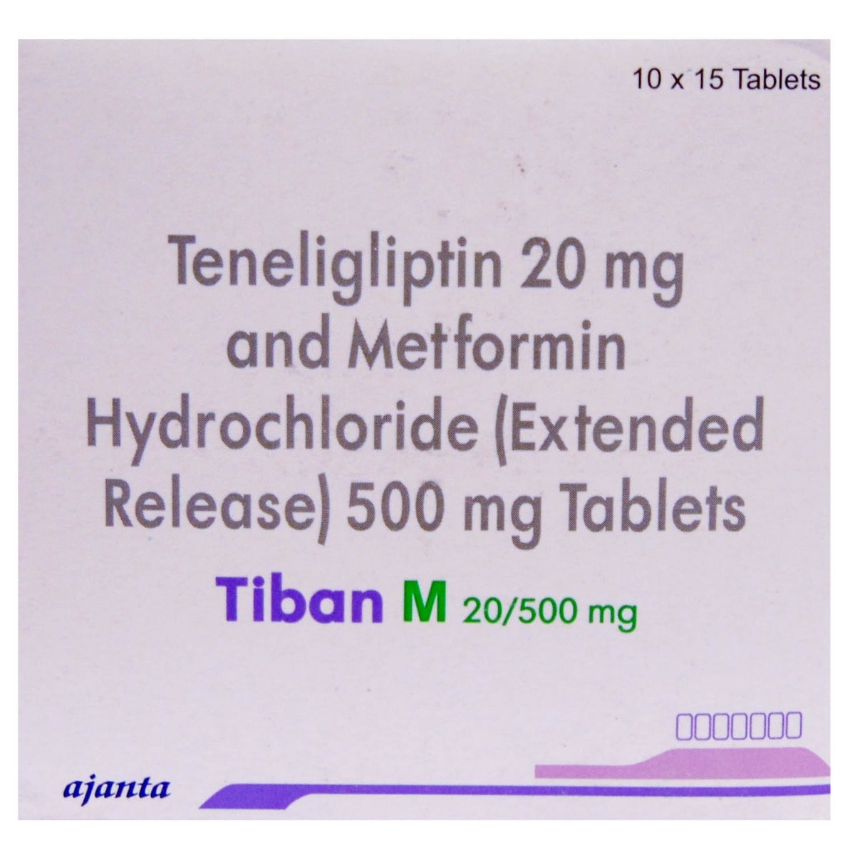 Tiban M 20 mg/500 mg Tablet 15's, Pack of 15 TabletS Tiban M 20 mg/500 mg Tablet 15's, Pack of 15 TabletS
