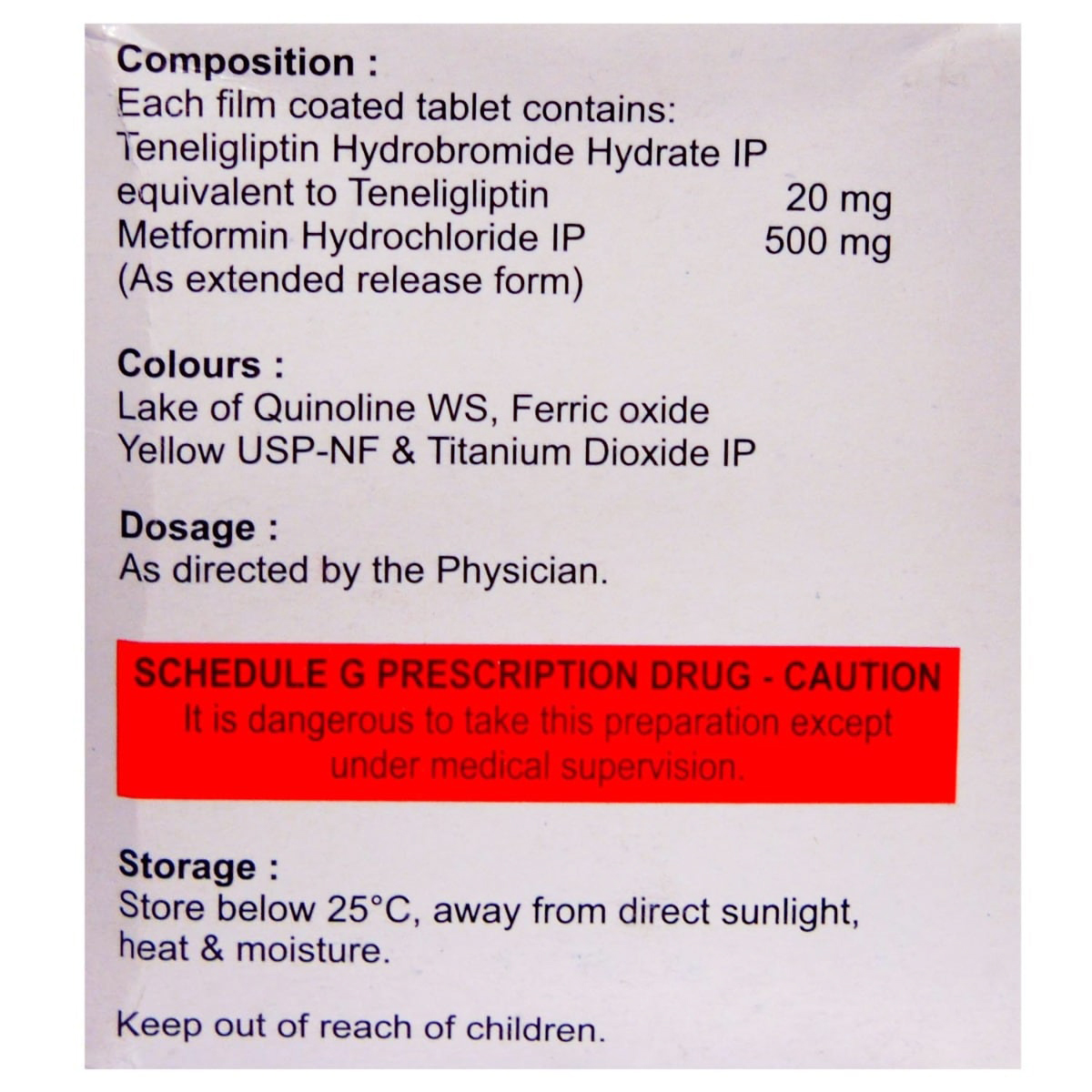 Tiban M 20 mg/500 mg Tablet 15's, Pack of 15 TabletS Tiban M 20 mg/500 mg Tablet 15's, Pack of 15 TabletS