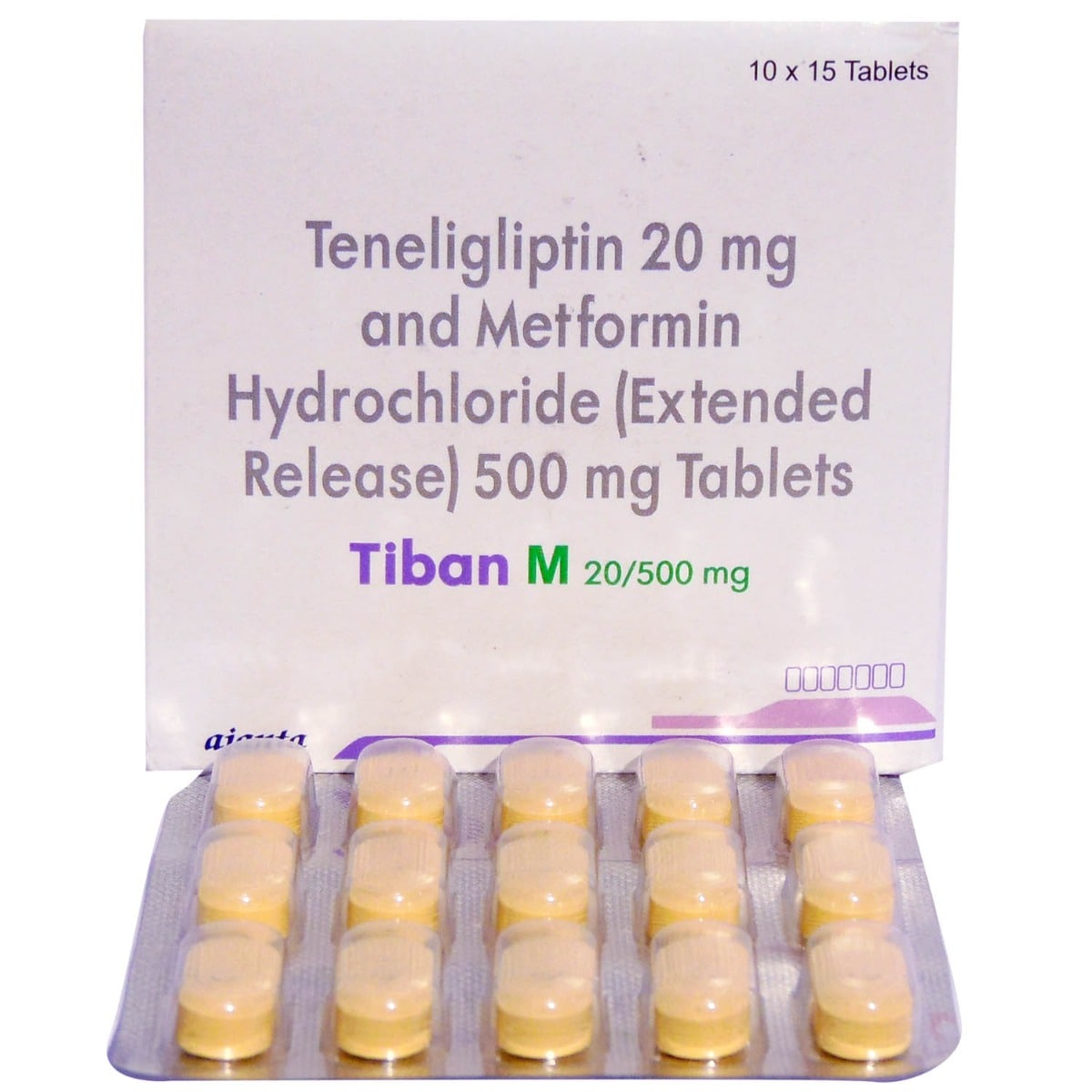 Tiban M 20 mg/500 mg Tablet 15's, Pack of 15 TabletS Tiban M 20 mg/500 mg Tablet 15's, Pack of 15 TabletS