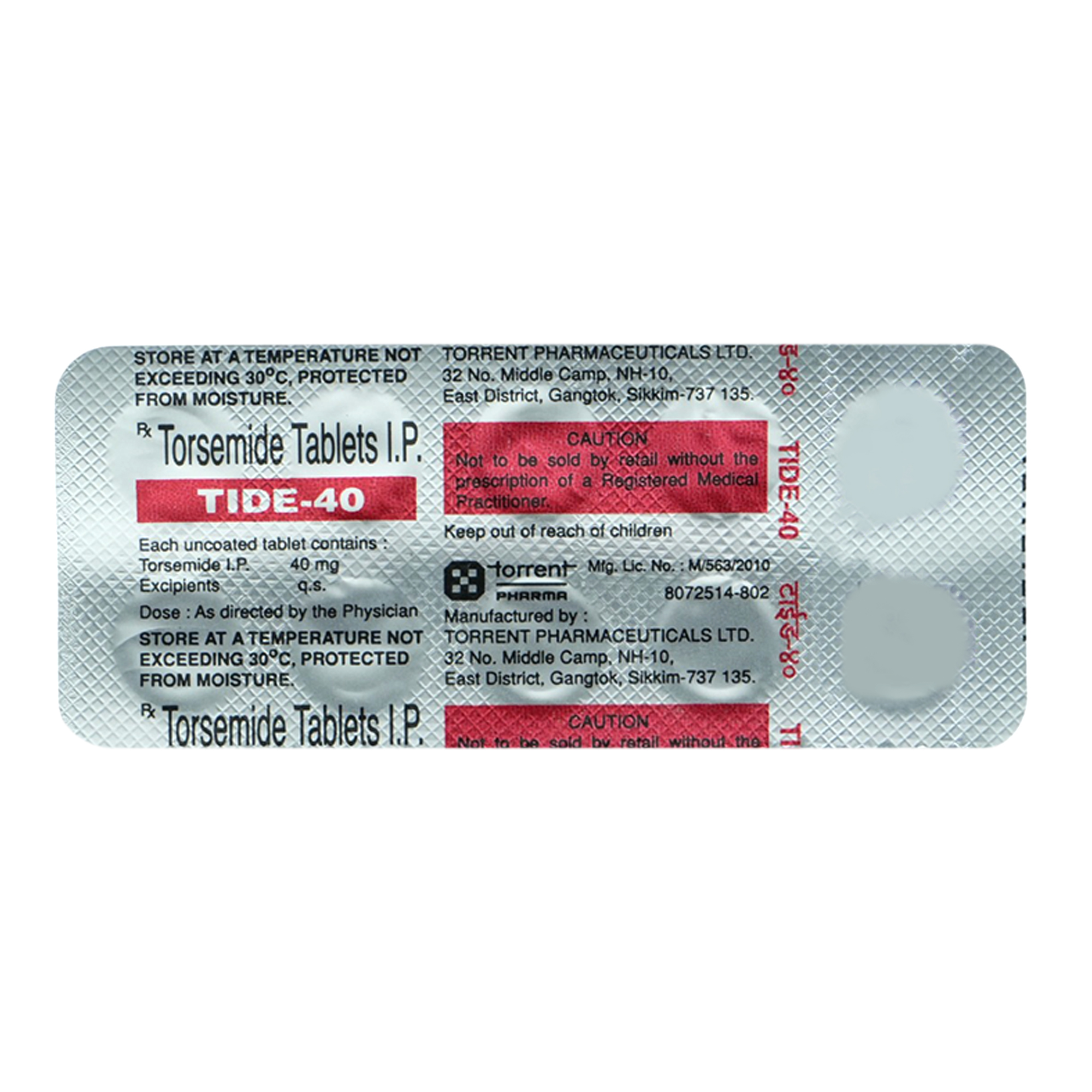 Tide 40 Tablet 10's, Pack of 10 TABLETS Tide 40 Tablet 10's, Pack of 10 TABLETS