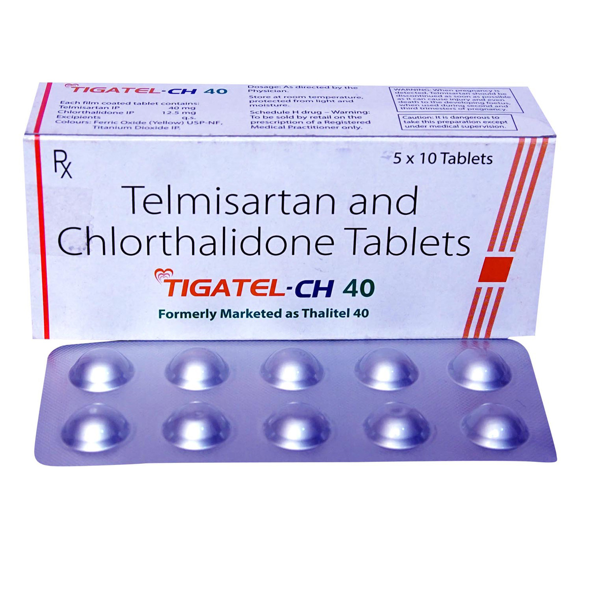 Tigatel-CH 40 Tablet 10's, Pack of 10 Tigatel-CH 40 Tablet 10's, Pack of 10