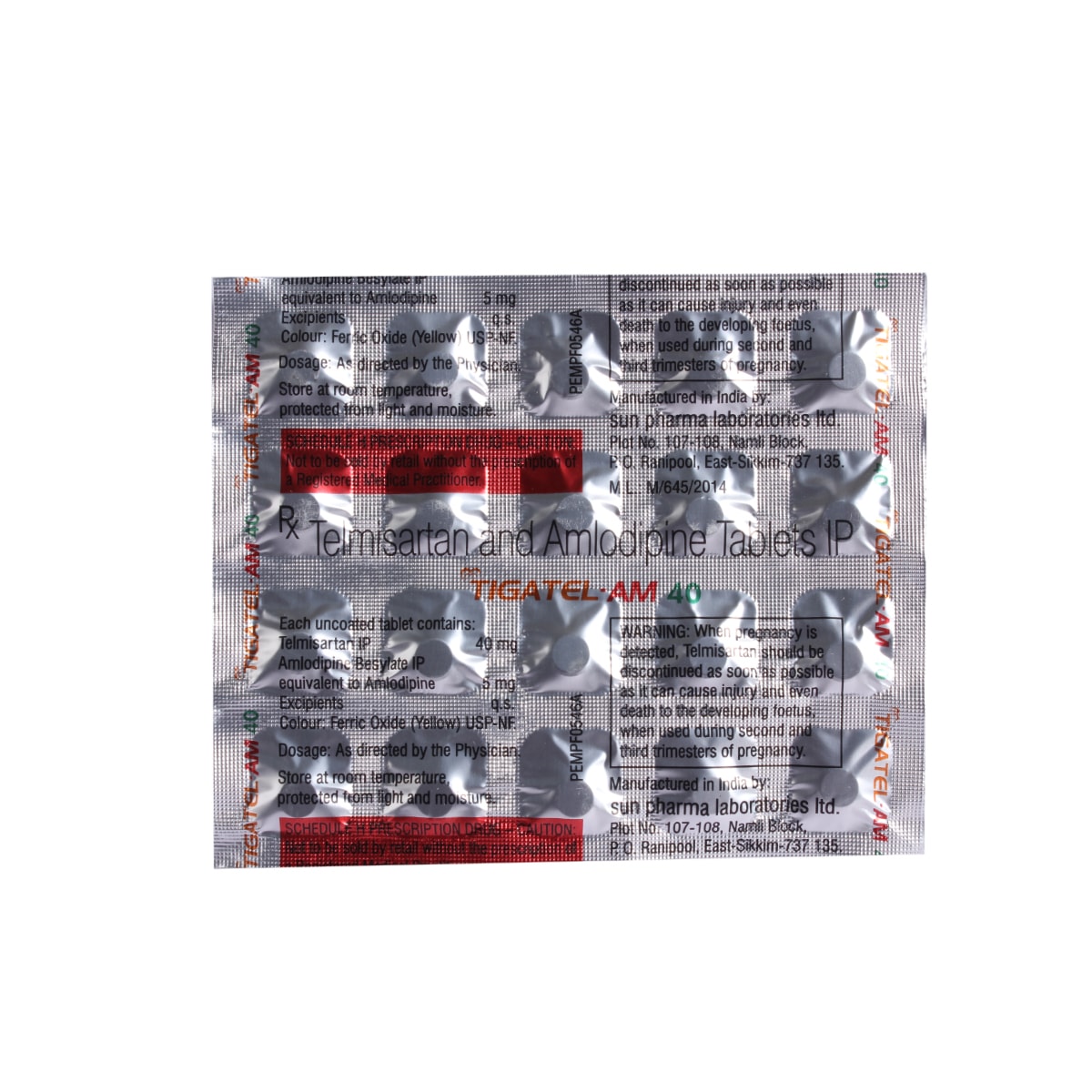 Tigatel-AM 40 Tablet 20's, Pack of 20 TabletS Tigatel-AM 40 Tablet 20's, Pack of 20 TabletS