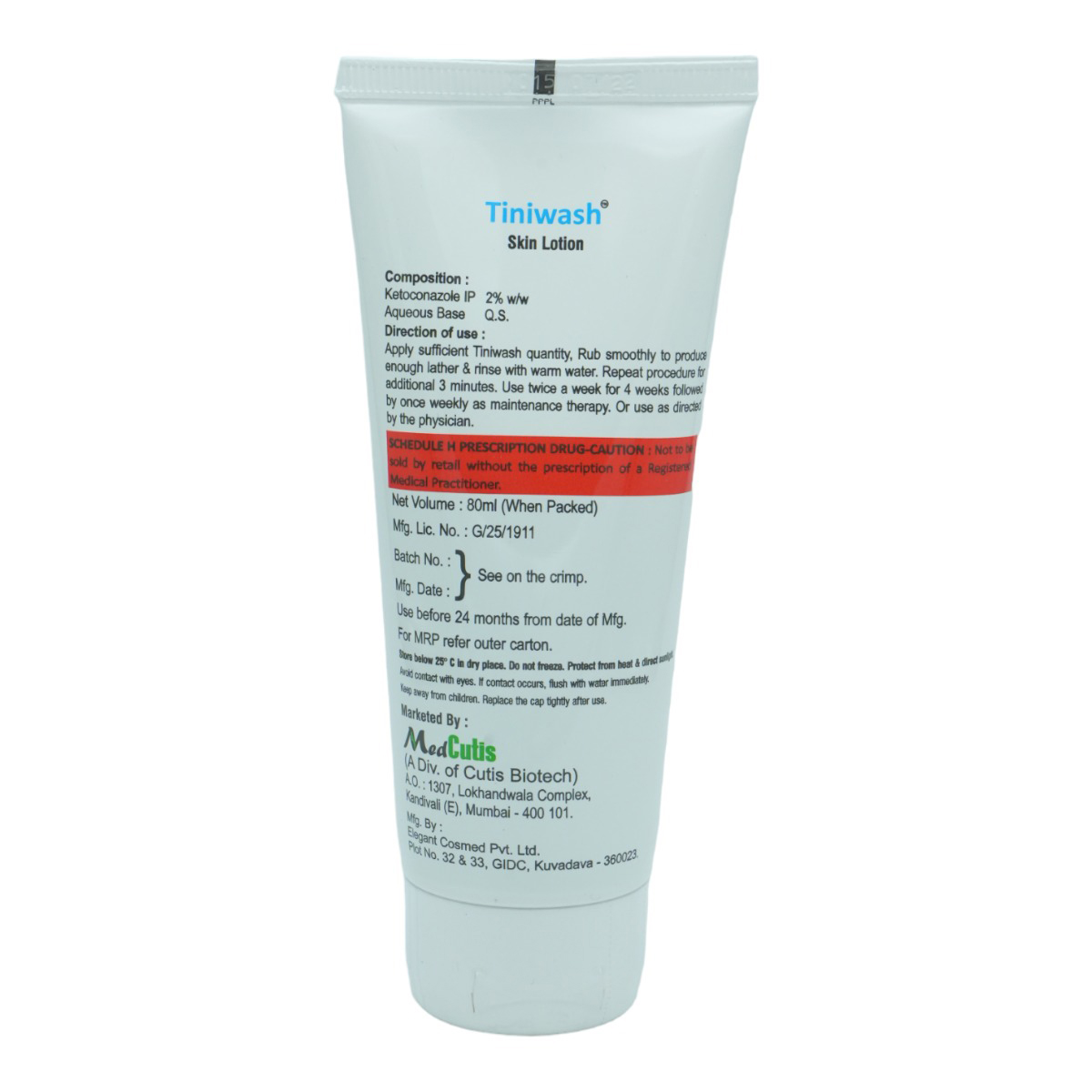 Tiniwash Skin Lotion 80 ml, Pack of 1 Lotion Tiniwash Skin Lotion 80 ml, Pack of 1 Lotion