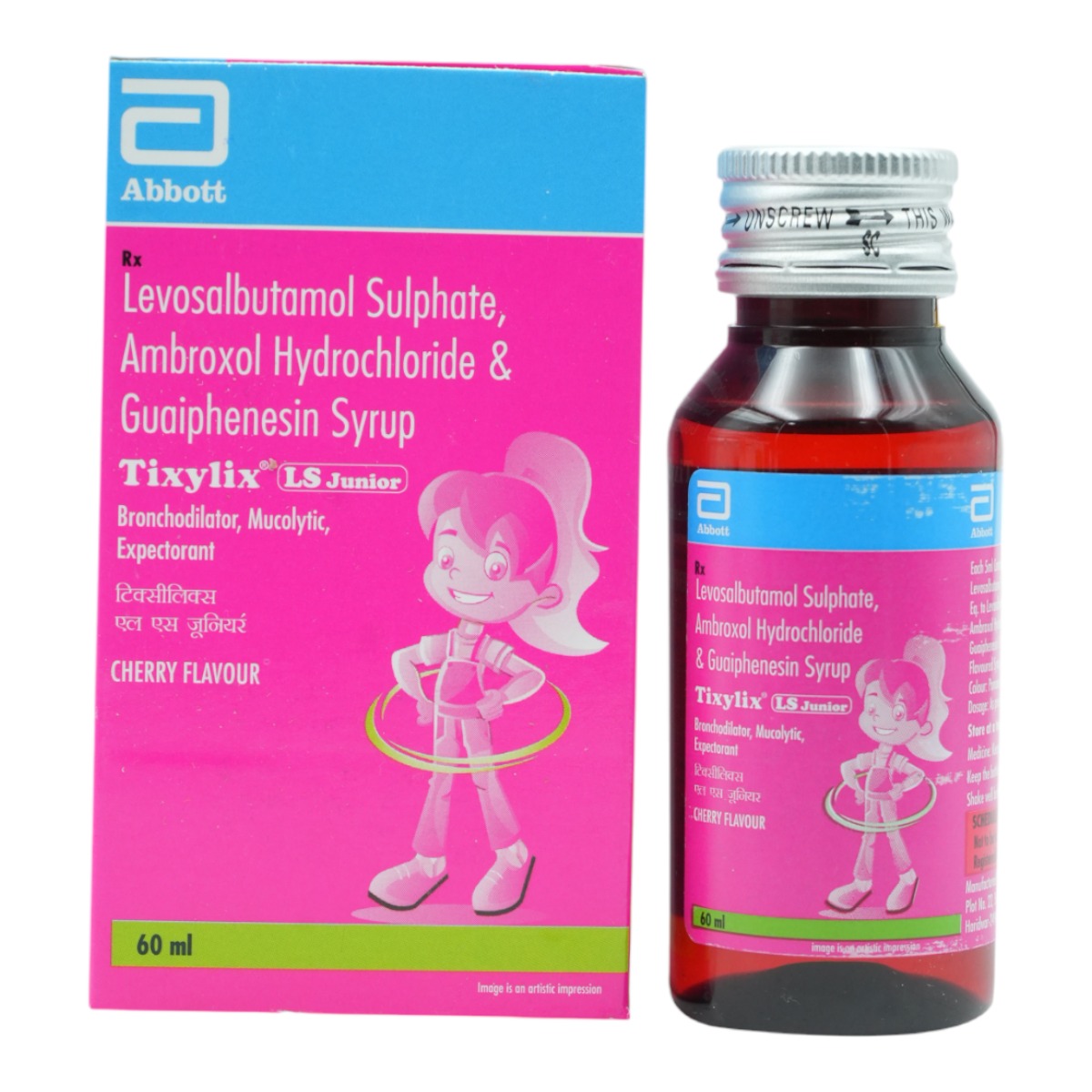 Tixylix LS Junior Cherry Syrup 60 ml, Pack of 1 SYRUP Tixylix LS Junior Cherry Syrup 60 ml, Pack of 1 SYRUP
