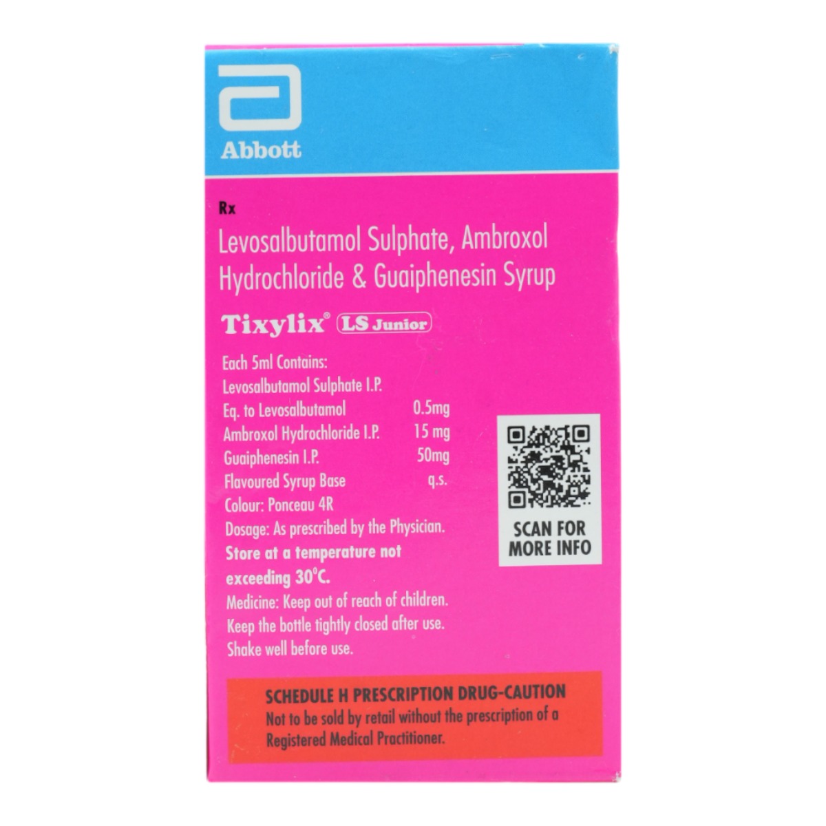 Tixylix LS Junior Cherry Syrup 60 ml, Pack of 1 SYRUP Tixylix LS Junior Cherry Syrup 60 ml, Pack of 1 SYRUP