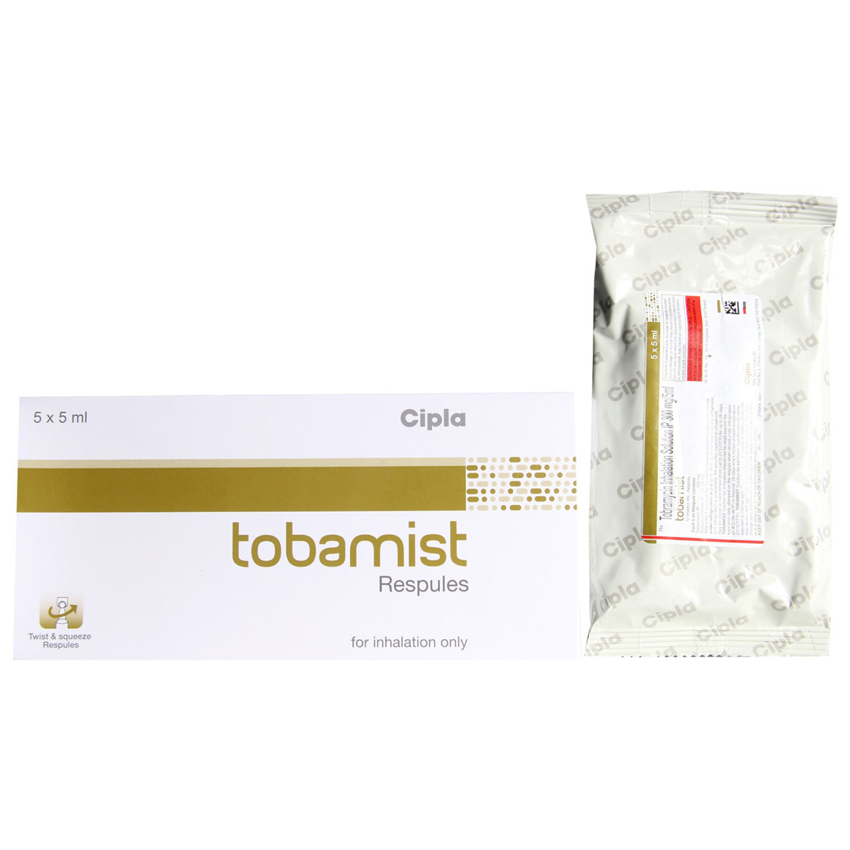 Tobamist Respules 5X5 ml, Pack of 5 RespulesS Tobamist Respules 5X5 ml, Pack of 5 RespulesS