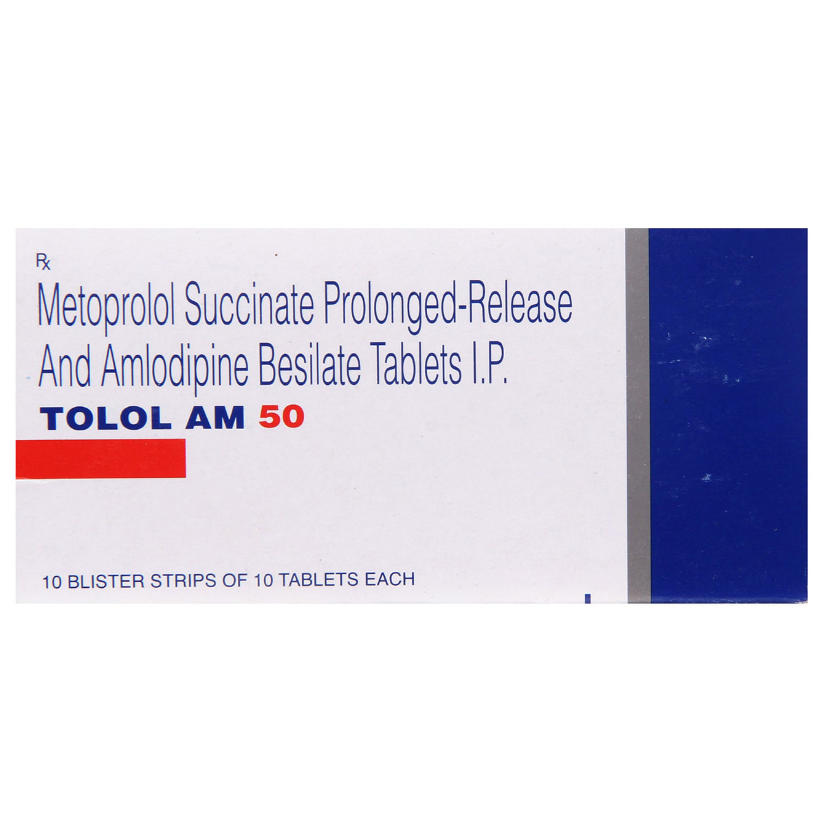 Tolol AM 50 Tablet 10's, Pack of 10 TABLETS Tolol AM 50 Tablet 10's, Pack of 10 TABLETS