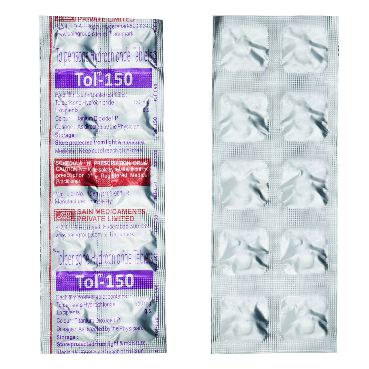 TOL 150MG TABLET, Pack of 10 TABLETS TOL 150MG TABLET, Pack of 10 TABLETS