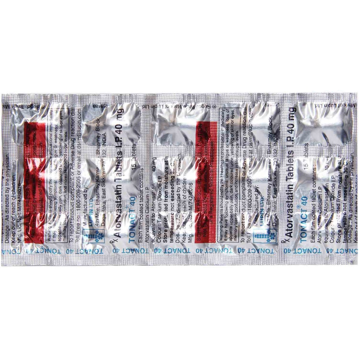 Tonact 40 Tablet 15's, Pack of 15 TABLETS Tonact 40 Tablet 15's, Pack of 15 TABLETS