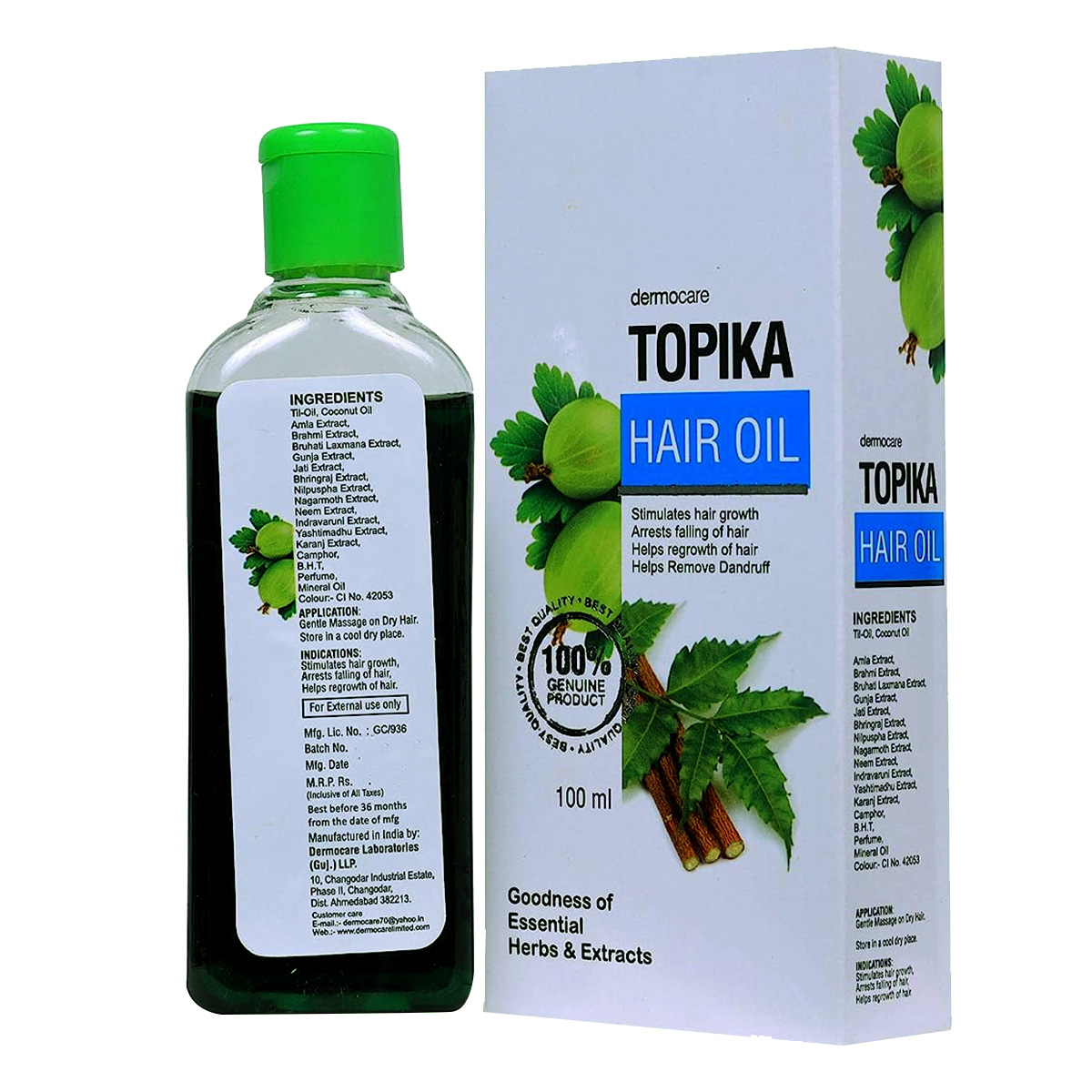 Topika Hair Oil, 100 ml, Pack of 1 Topika Hair Oil, 100 ml, Pack of 1