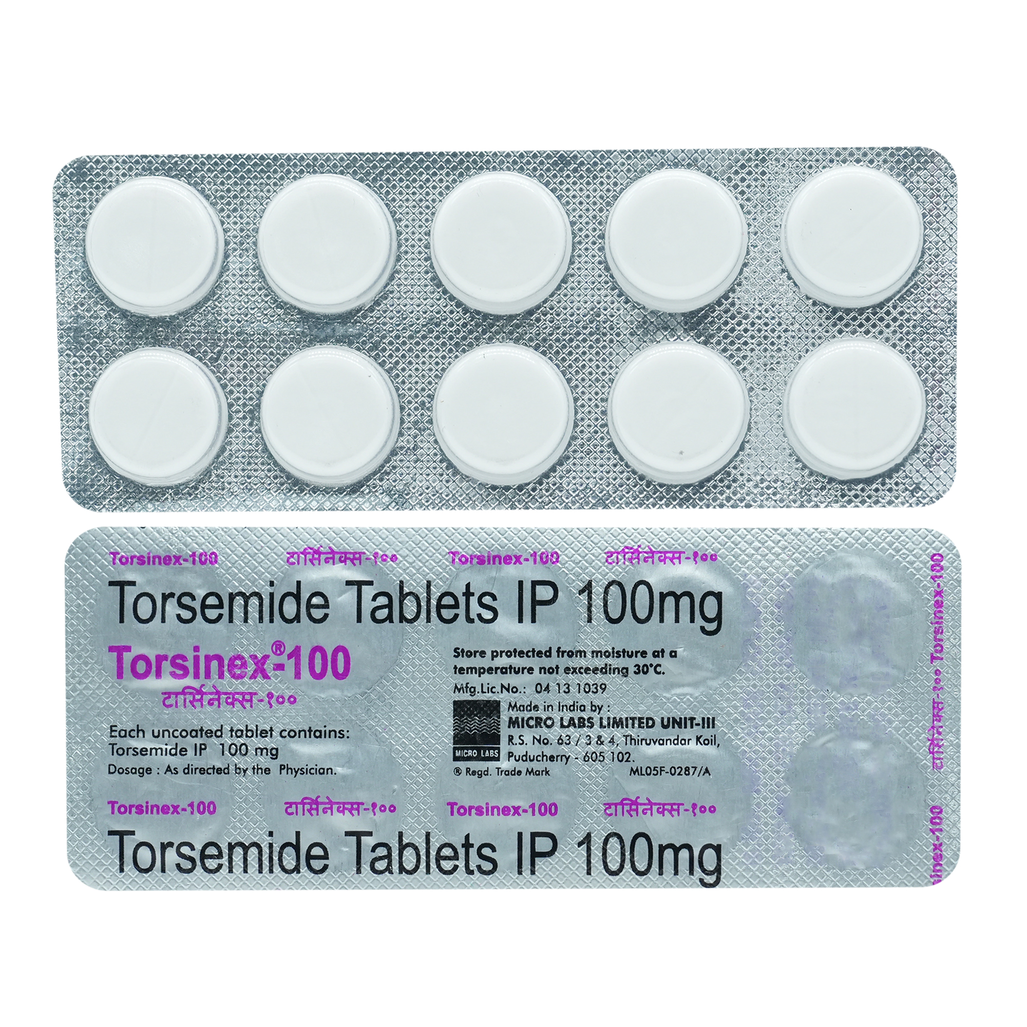 Torsinex-100 Tablet 10's, Pack of 10 TabletS Torsinex-100 Tablet 10's, Pack of 10 TabletS