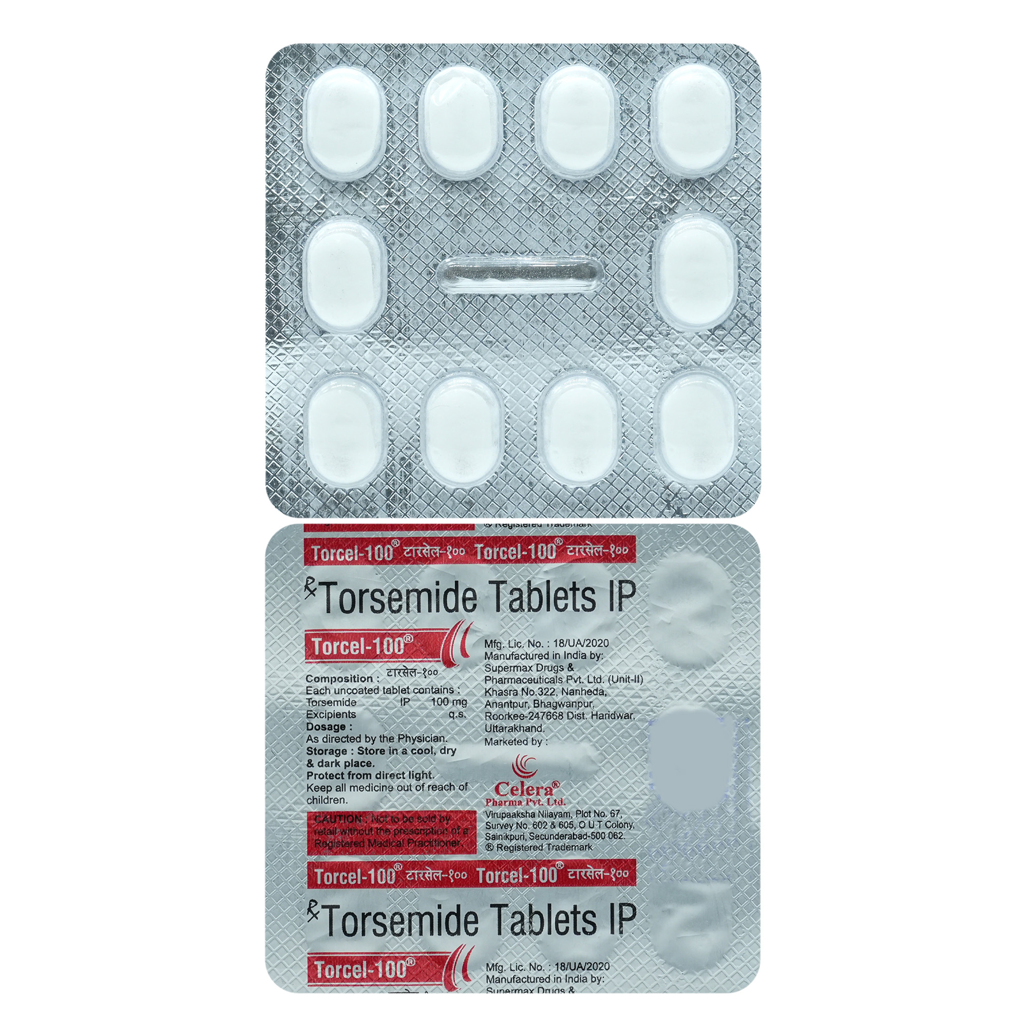 Torcel 100mg Tablet 10's, Pack of 10 TABLETS Torcel 100mg Tablet 10's, Pack of 10 TABLETS