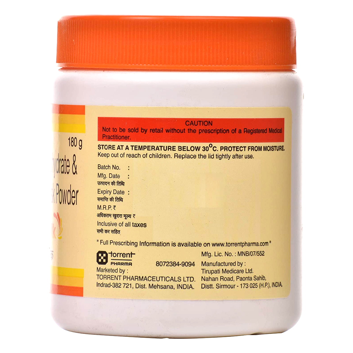 Torbulk Powder 180 gm, Pack of 1 POWDER Torbulk Powder 180 gm, Pack of 1 POWDER