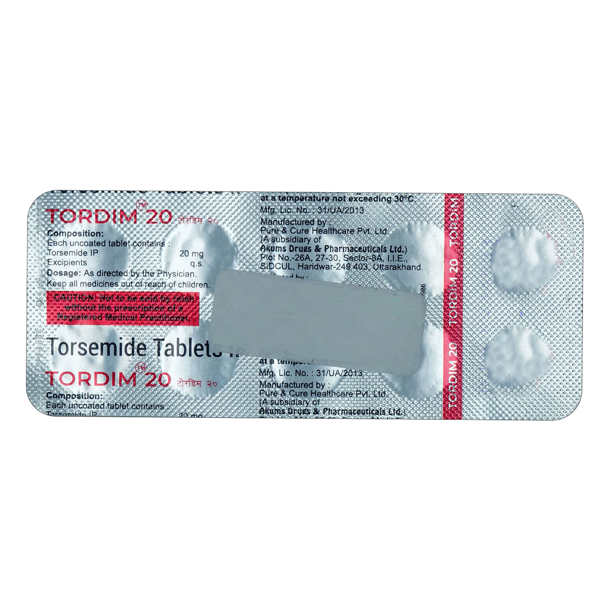 Tordim 20 Tablet 10's, Pack of 10 TABLETS Tordim 20 Tablet 10's, Pack of 10 TABLETS