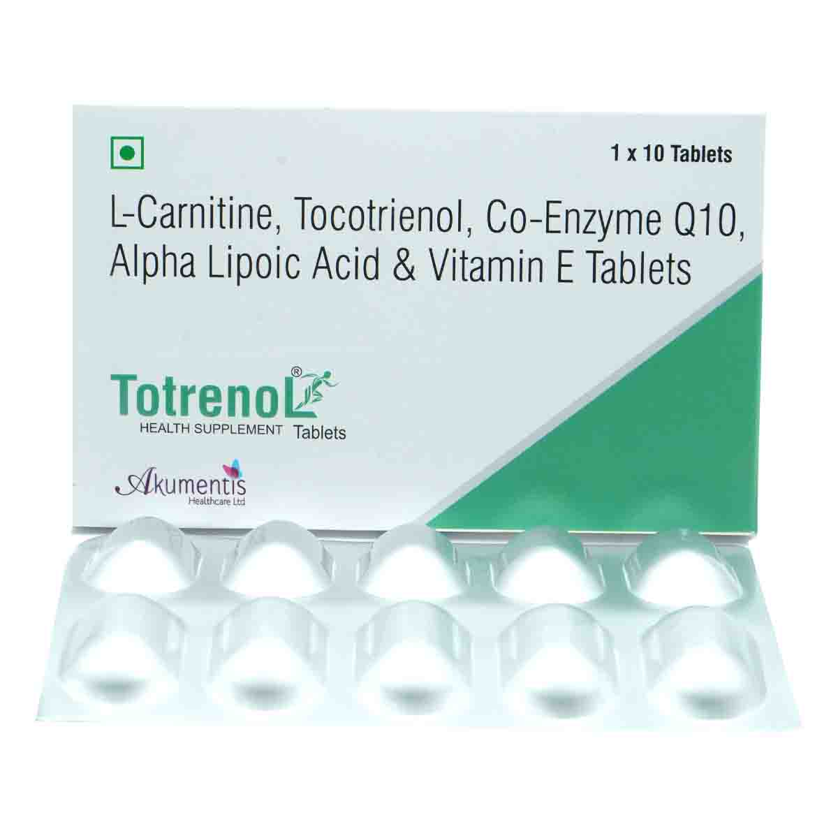 Totrenol Tablet 10's, Pack of 10 TabletS Totrenol Tablet 10's, Pack of 10 TabletS