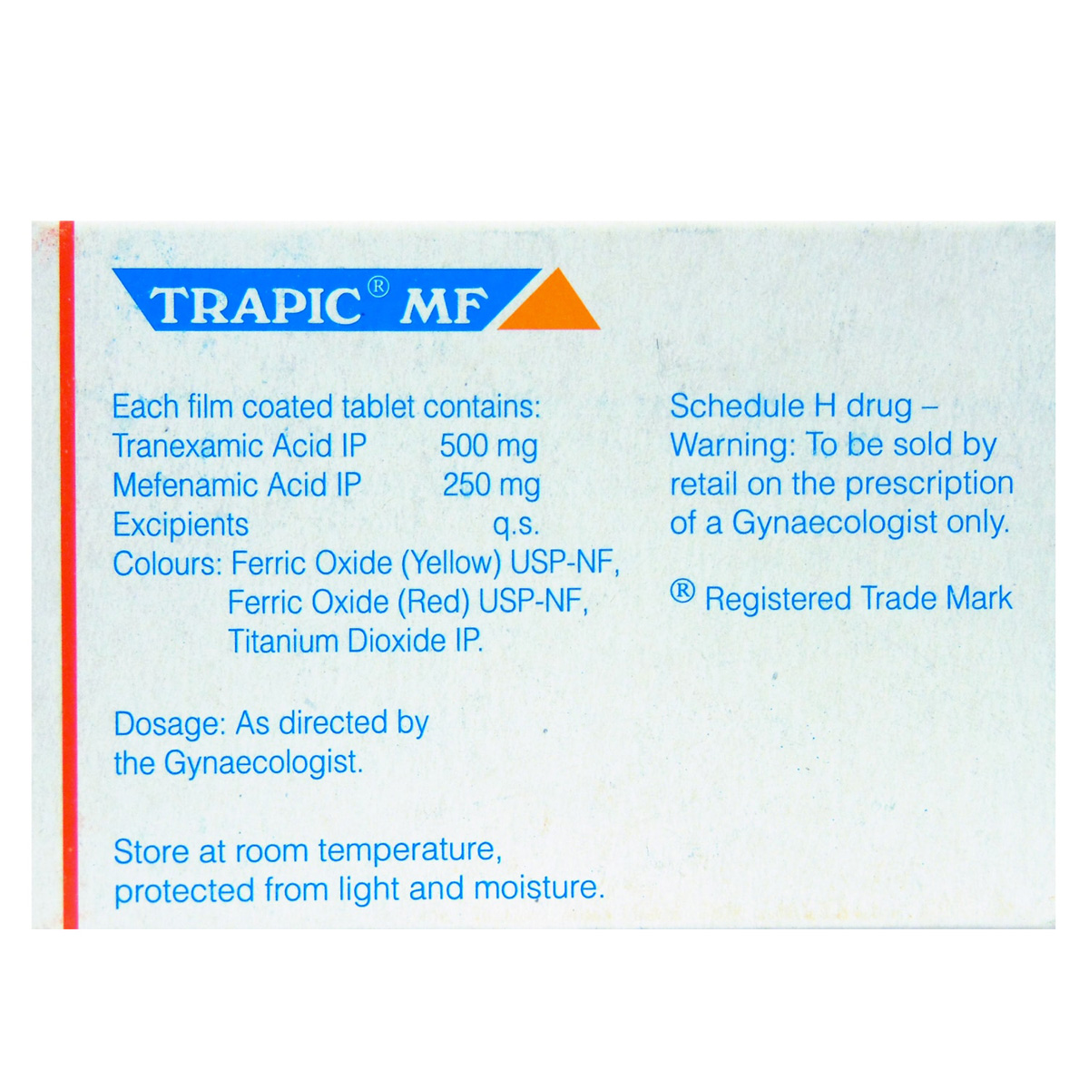 Trapic MF Tablet 10's, Pack of 10 Trapic MF Tablet 10's, Pack of 10
