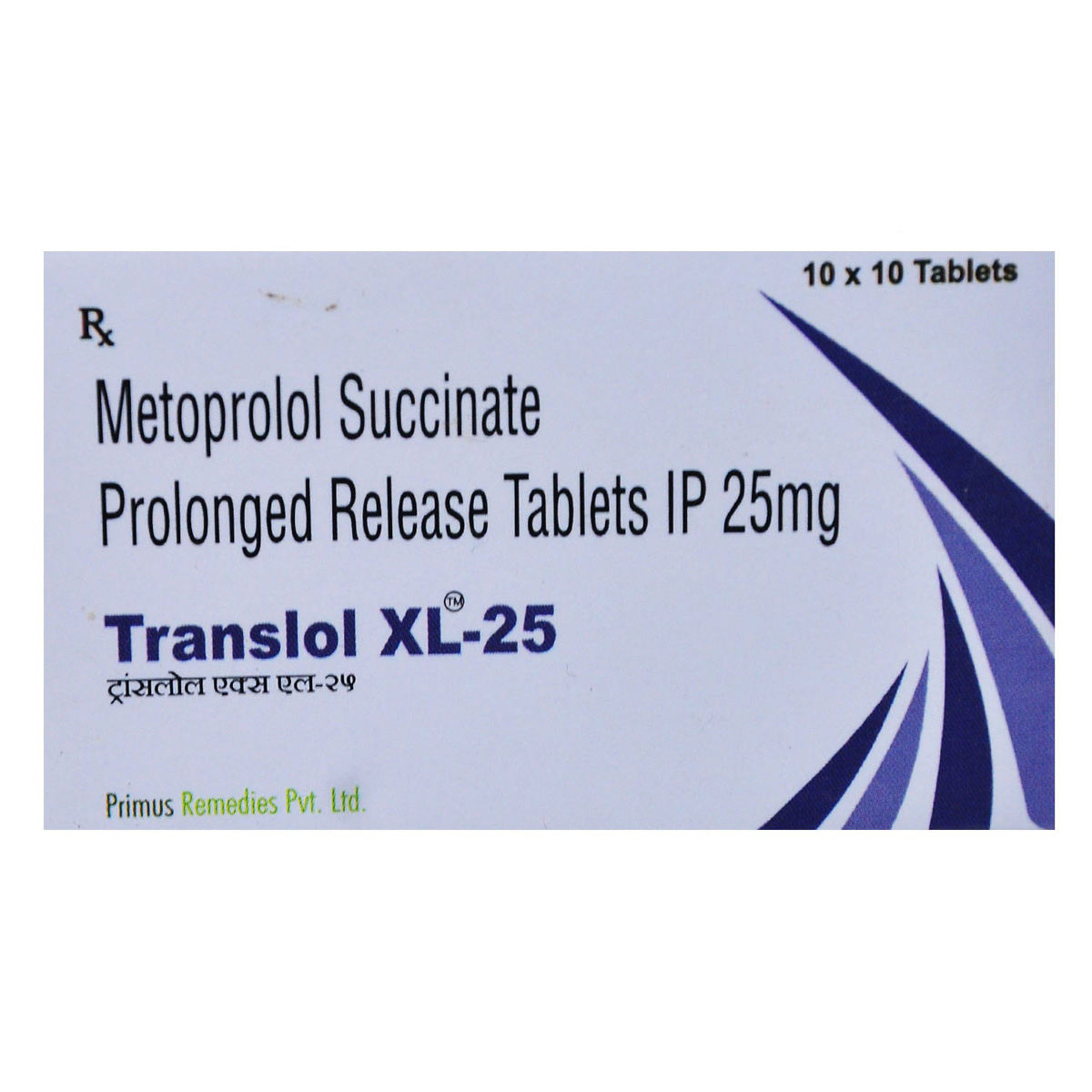 TRANSLOL XL 25MG TABLET, Pack of 10 TABLETS TRANSLOL XL 25MG TABLET, Pack of 10 TABLETS