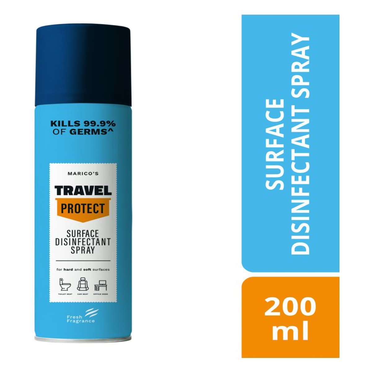 Marico's Travel Protect Surface Disinfectant Spray, 200 ml Marico's Travel Protect Surface Disinfectant Spray, 200 ml